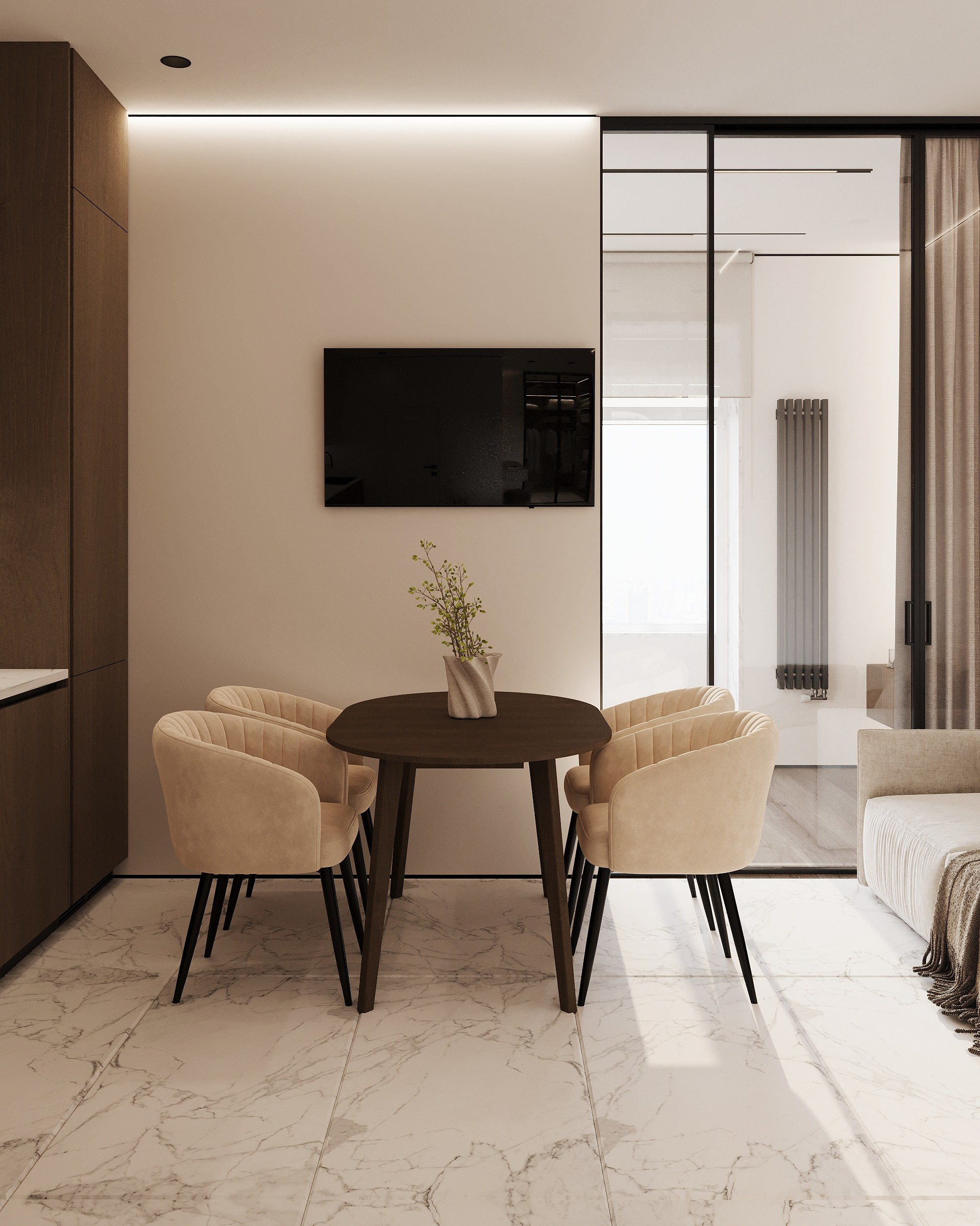 ЖК «Символ» / Москва / 36 кв. м. Ксения Барабаш дизайнер интерьера в Санкт-Петербурге