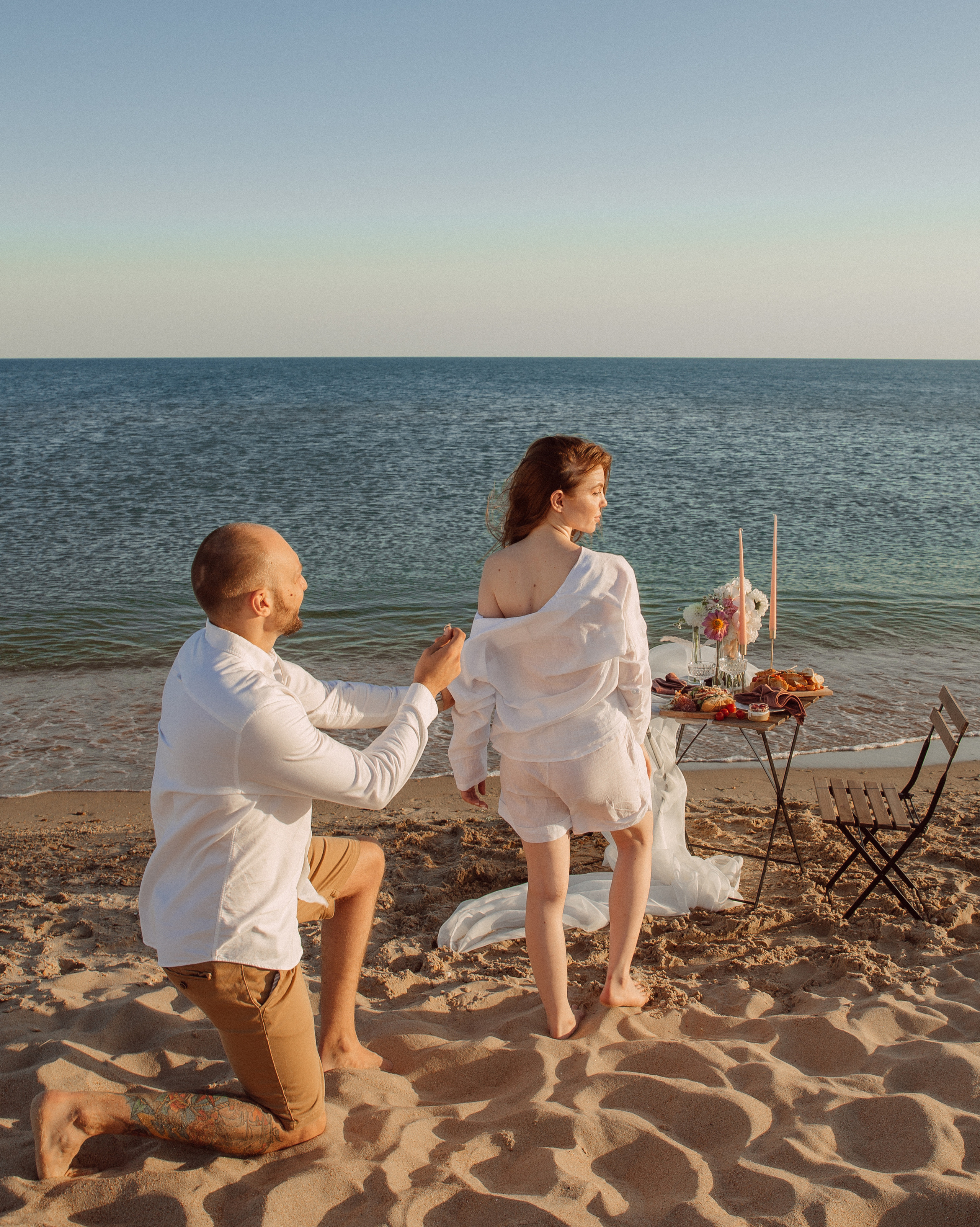 Алина & Денис — предложение на море. Фотограф в Краснодаре и Краснодарском крае