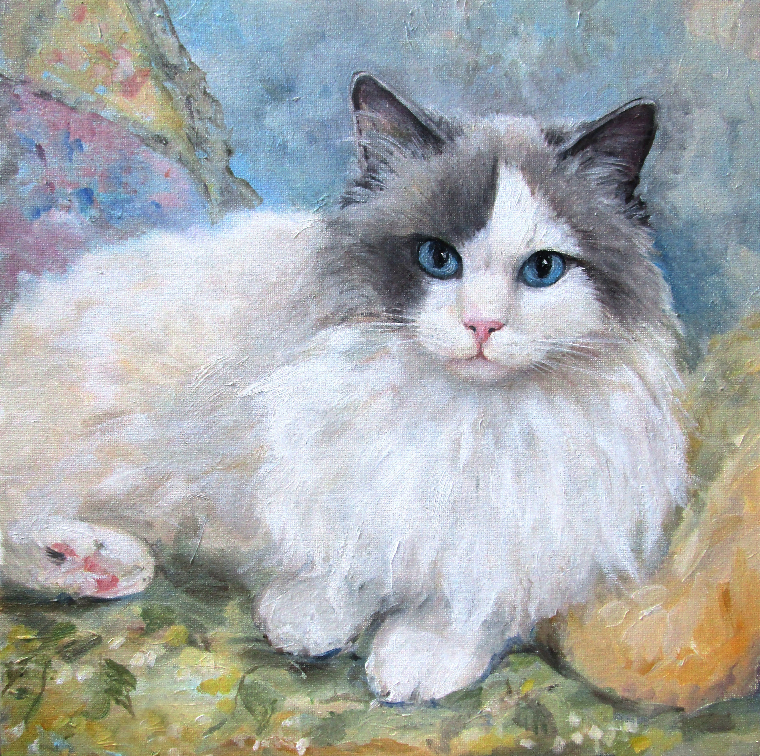 "Портрет Кисы", холст / масло, 2020