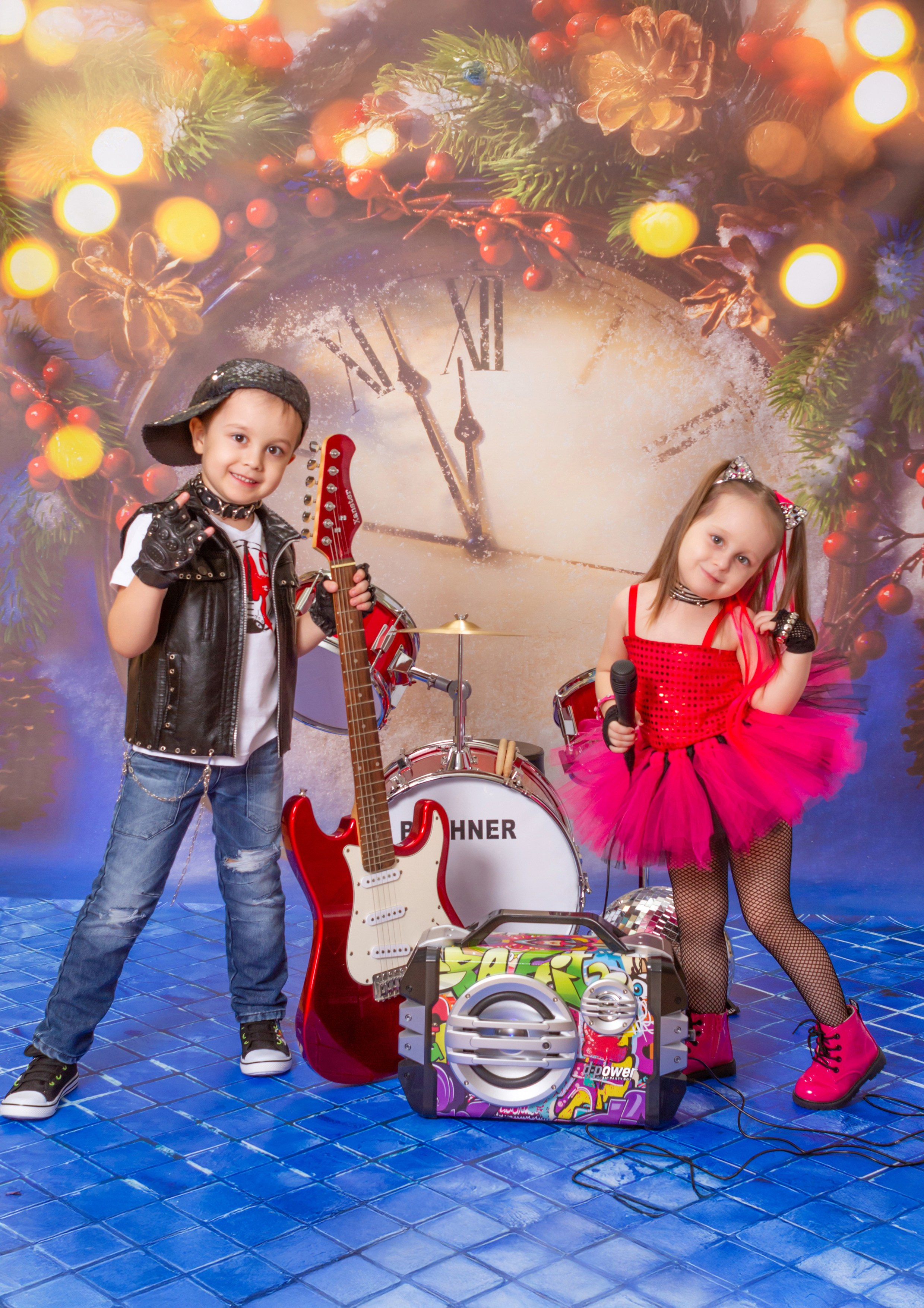 Фотосессия «Новогодняя Рок-Звезда» 2019 год. Фотограф в детский сад Елена Колчева Новокузнецк