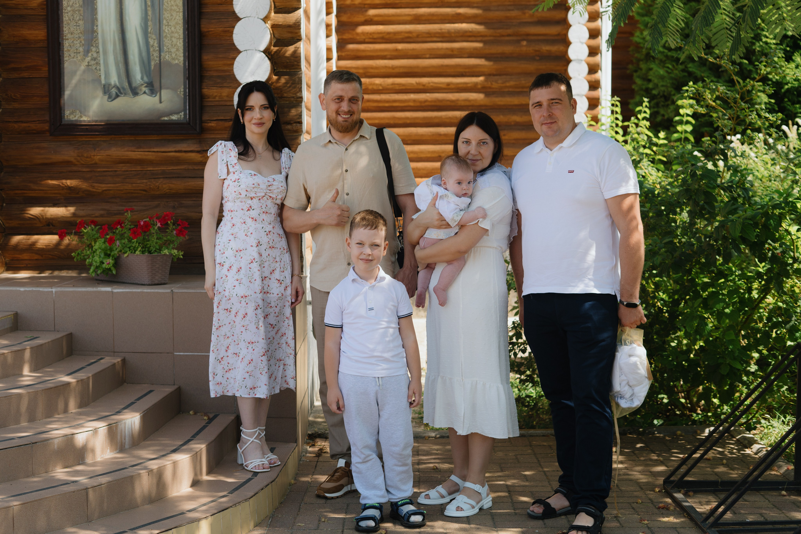 Крещение Тимура, с. Ванновское. Семейный и детский фотограф в Гулькевичи, Кропоткине