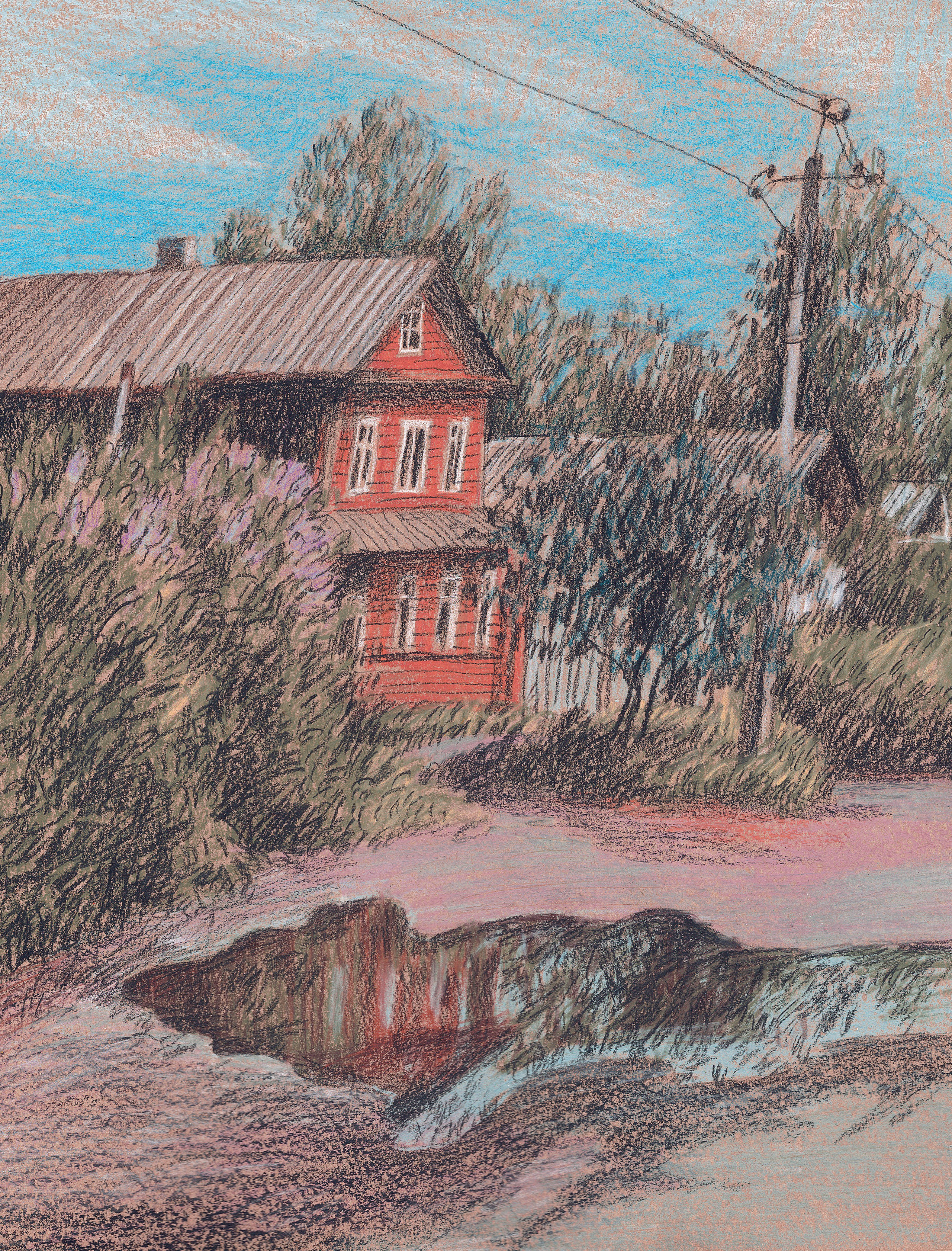 Домики. Художник Карина Милосердова