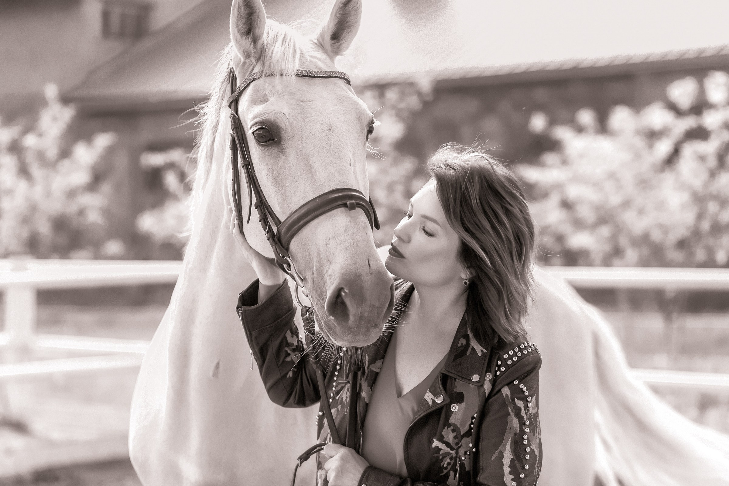 Галина и ее лошадь Сказка. Фотограф женский и мужской портрет Санкт-Петербург