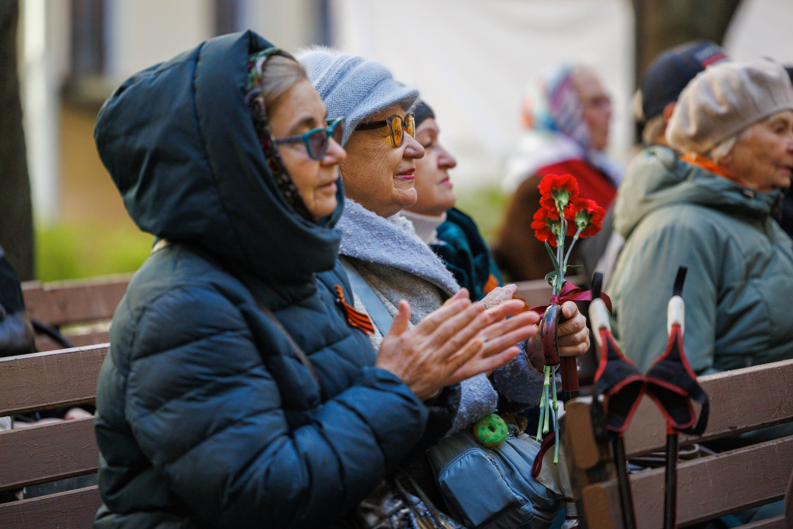 Празднование 9 МАЯ в одном Питерском дворе