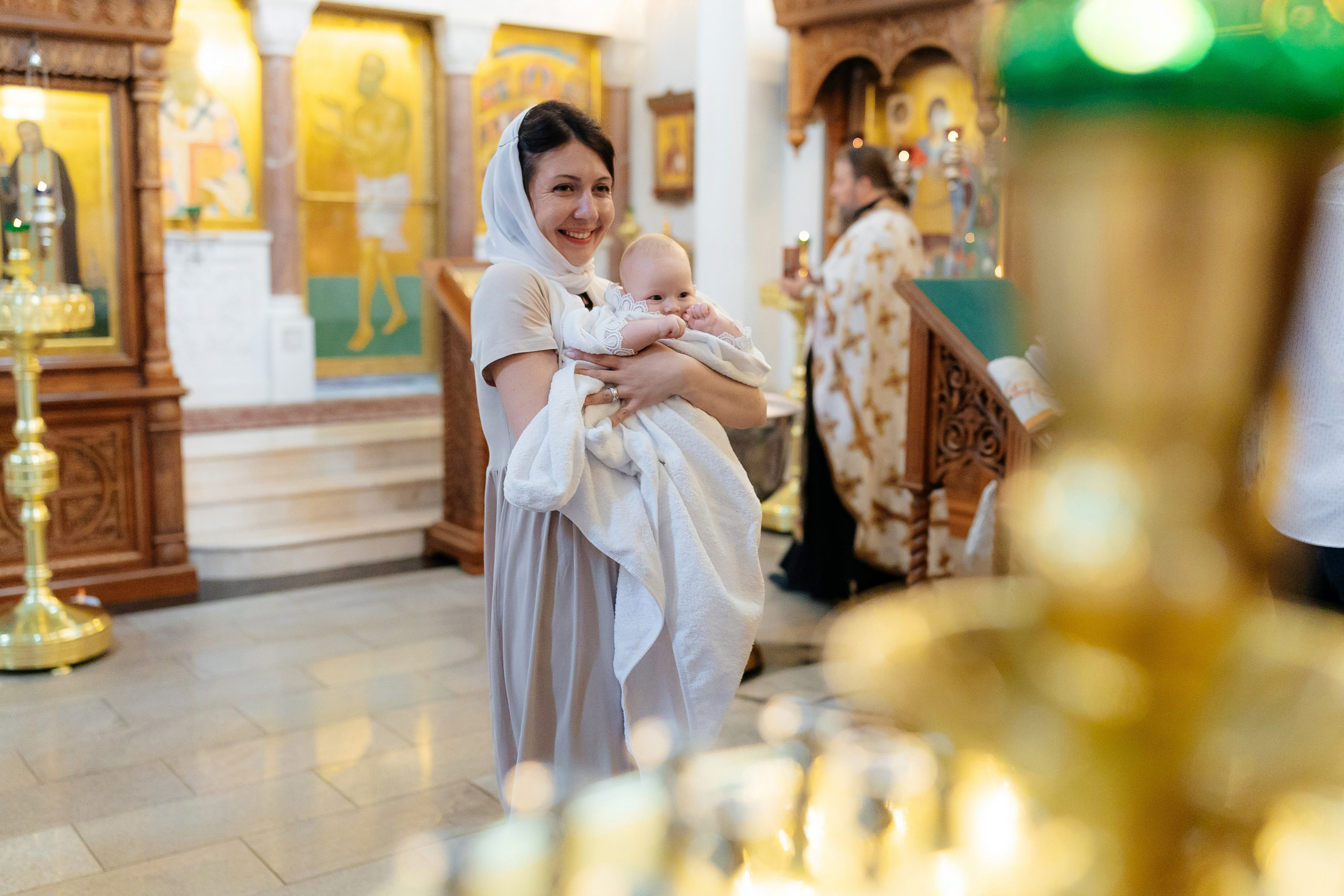 Крещение Анастасии. Семейный и детский фотограф в Москве Александра Мак