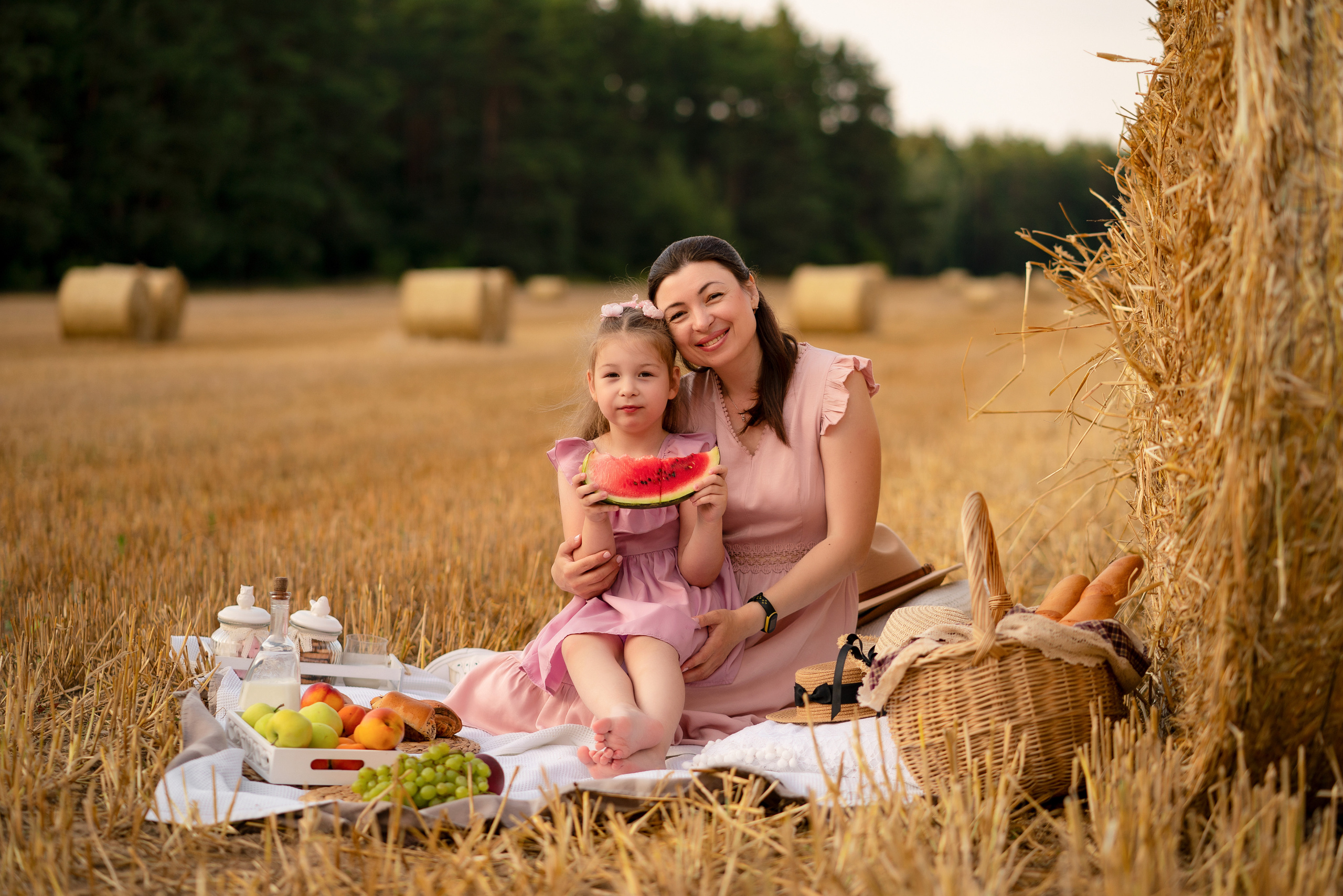 Пикник в поле. Семейный и свадебный фотограф Минск, Беларусь Анна Орловская