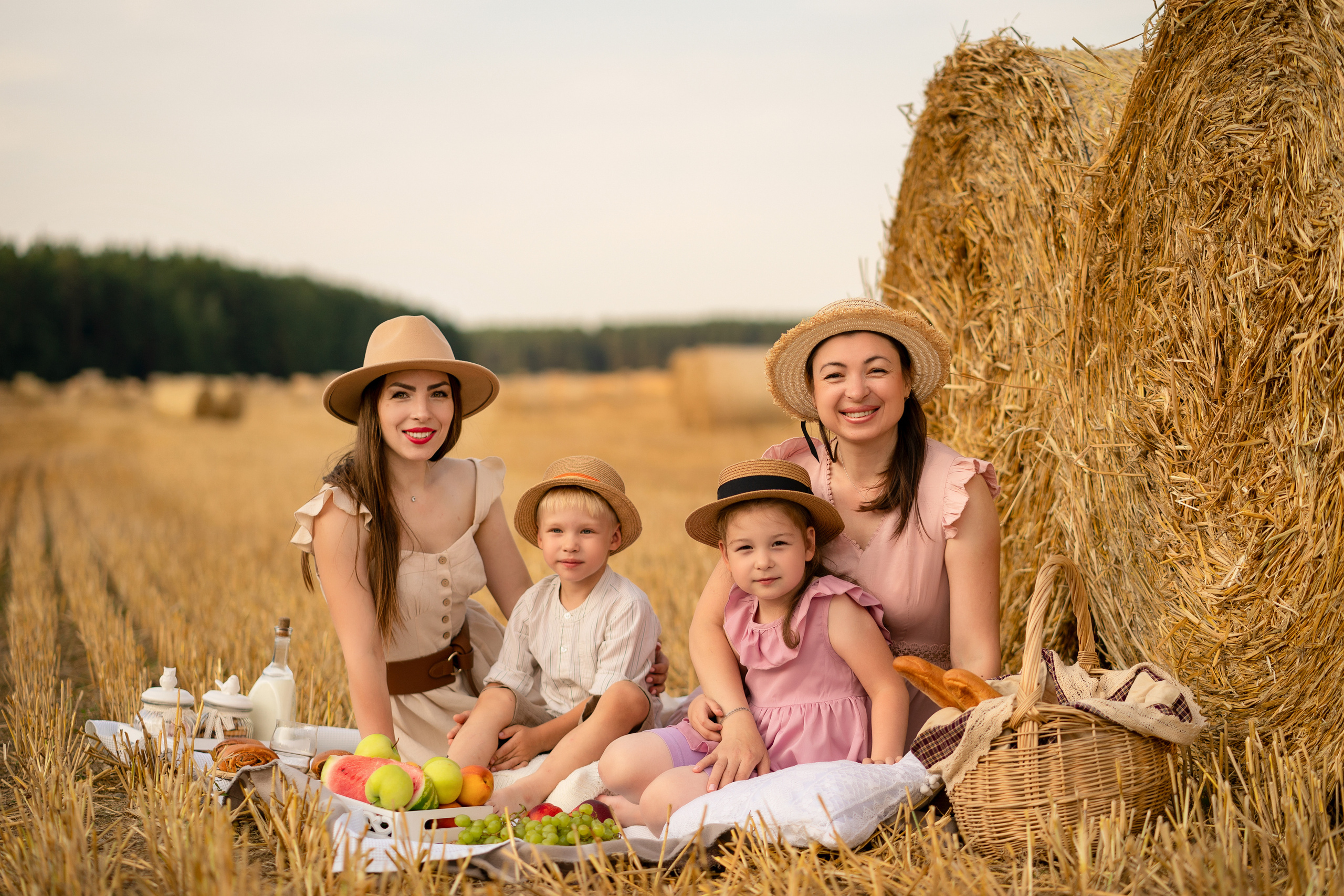 Пикник в поле. Семейный и свадебный фотограф Минск, Беларусь Анна Орловская
