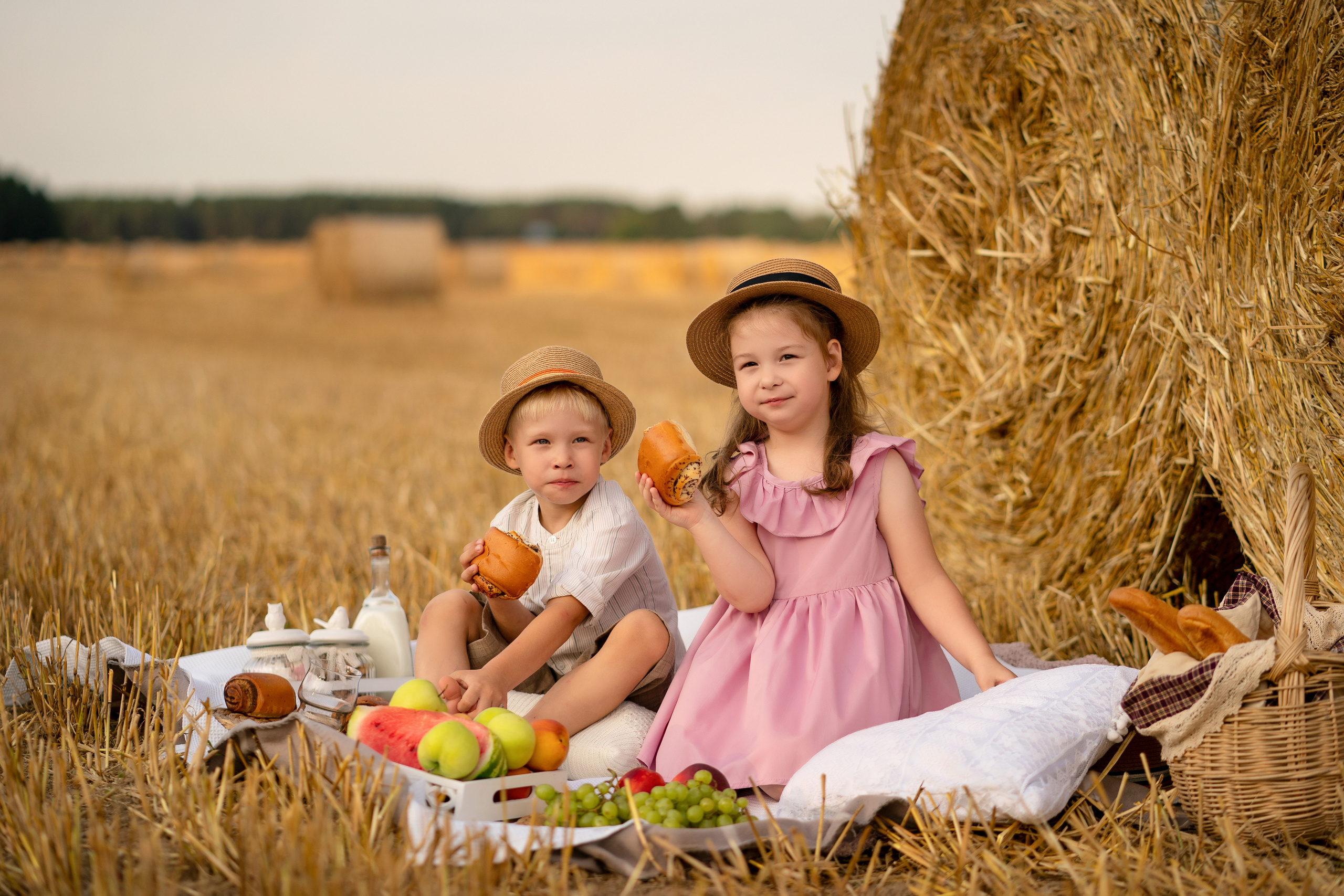 Пикник в поле. Семейный и свадебный фотограф Минск, Беларусь Анна Орловская