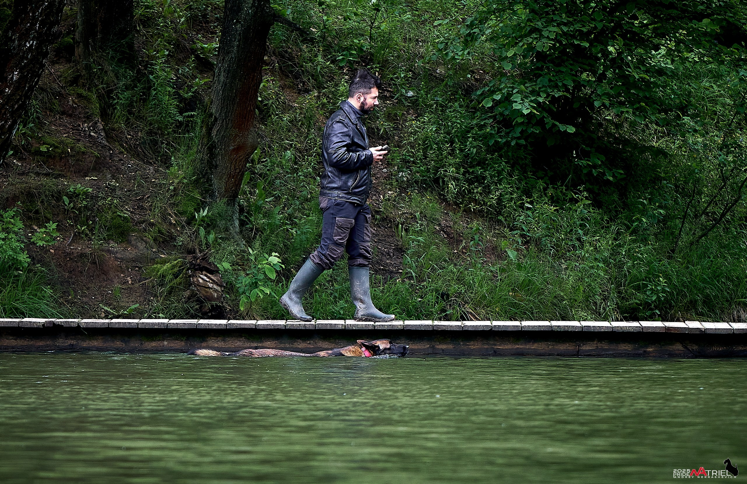 Съемка в парке на воде