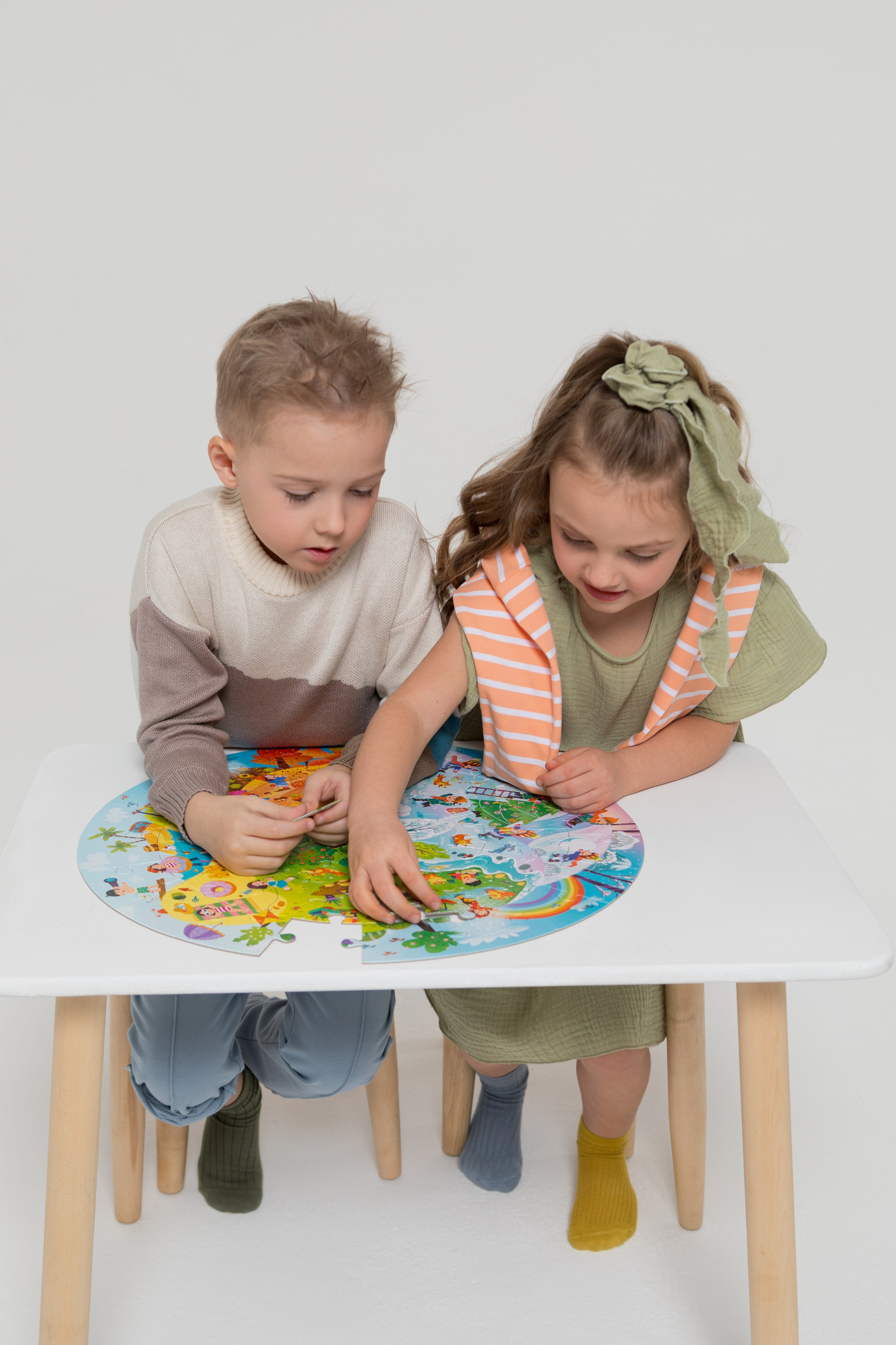 Имиджевая и каталожная съёмка для бренда детских пазлов. Детский и контент фотограф Надя Волкова Санкт-Петербург