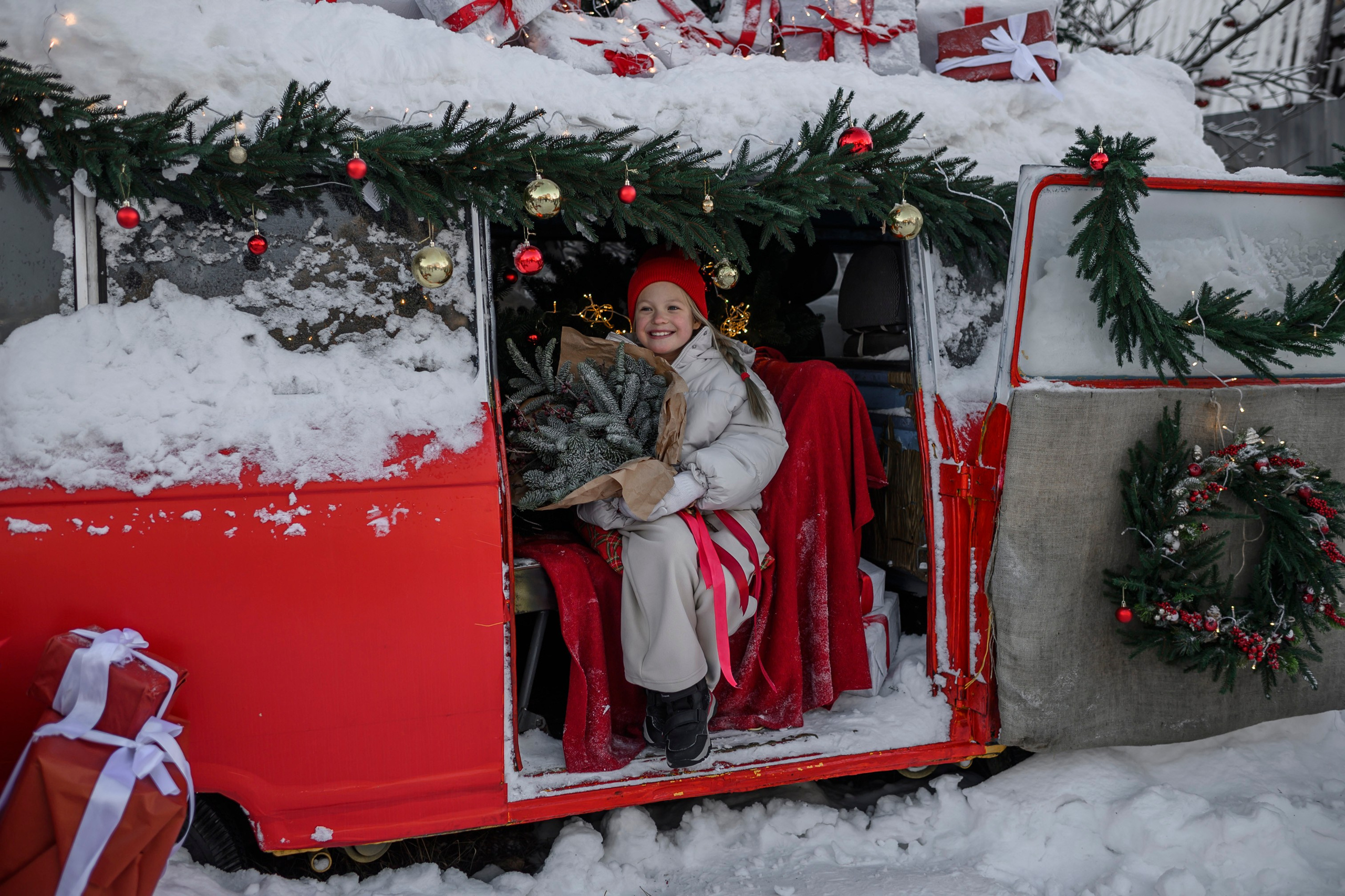 НОВОГОДНИЙ ФУРГОН. Семейный фотограф Екатеринбург Лора Мур