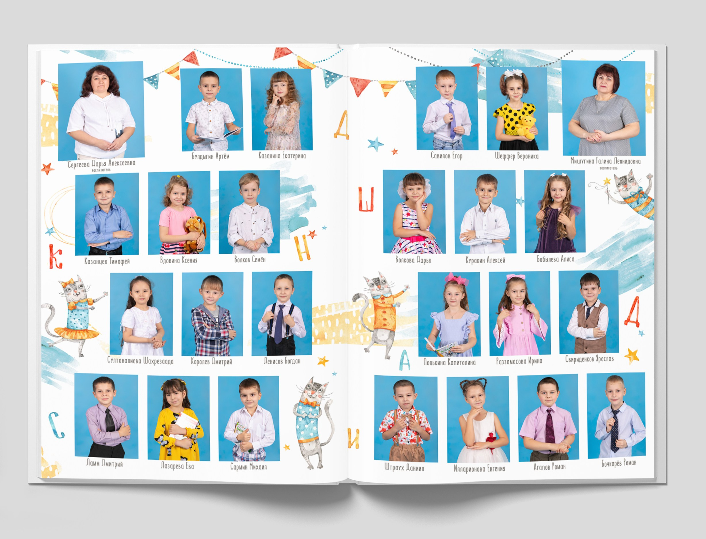 Выпускные альбомы для детского сада. Студия «Фокус» детская фотография Ольги Поповой г. Бийск