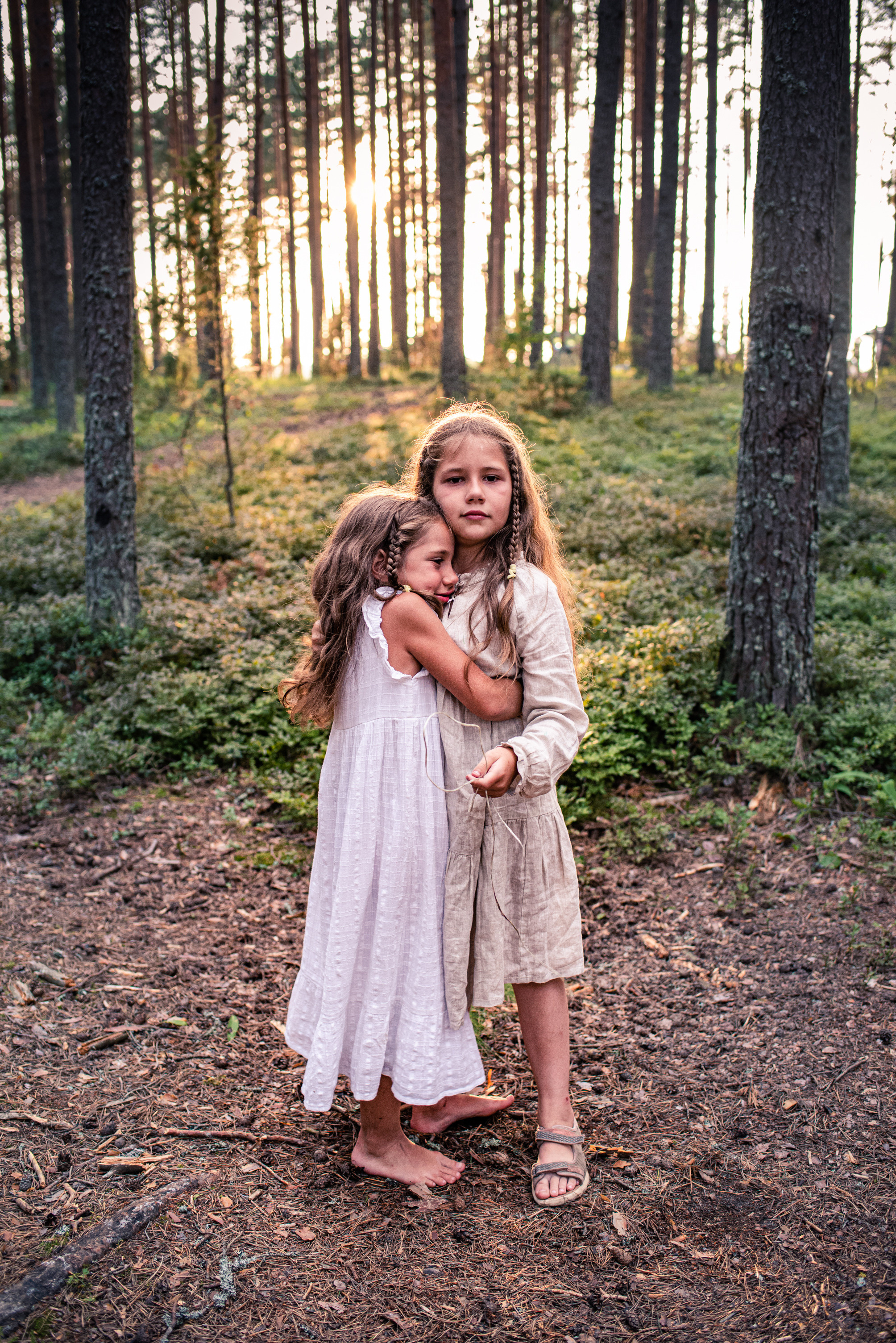 Сказка в сосновом лесу. Семейный фотограф в Москве Анна Коропова