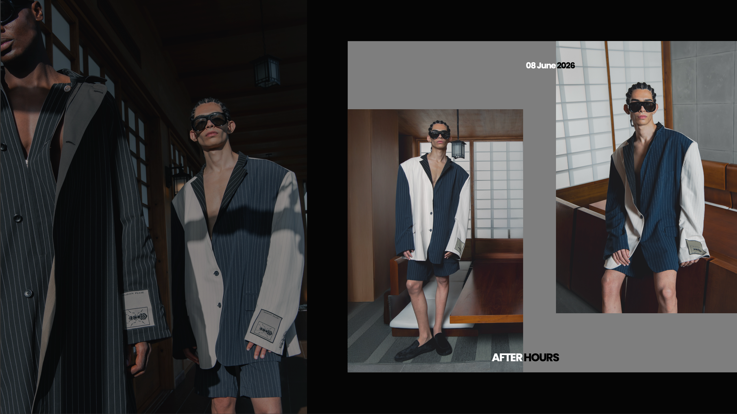 Lookbook layout for Maison Pluie Dubai brand. Elizaveta Filchenko. Fashion-photographer and director