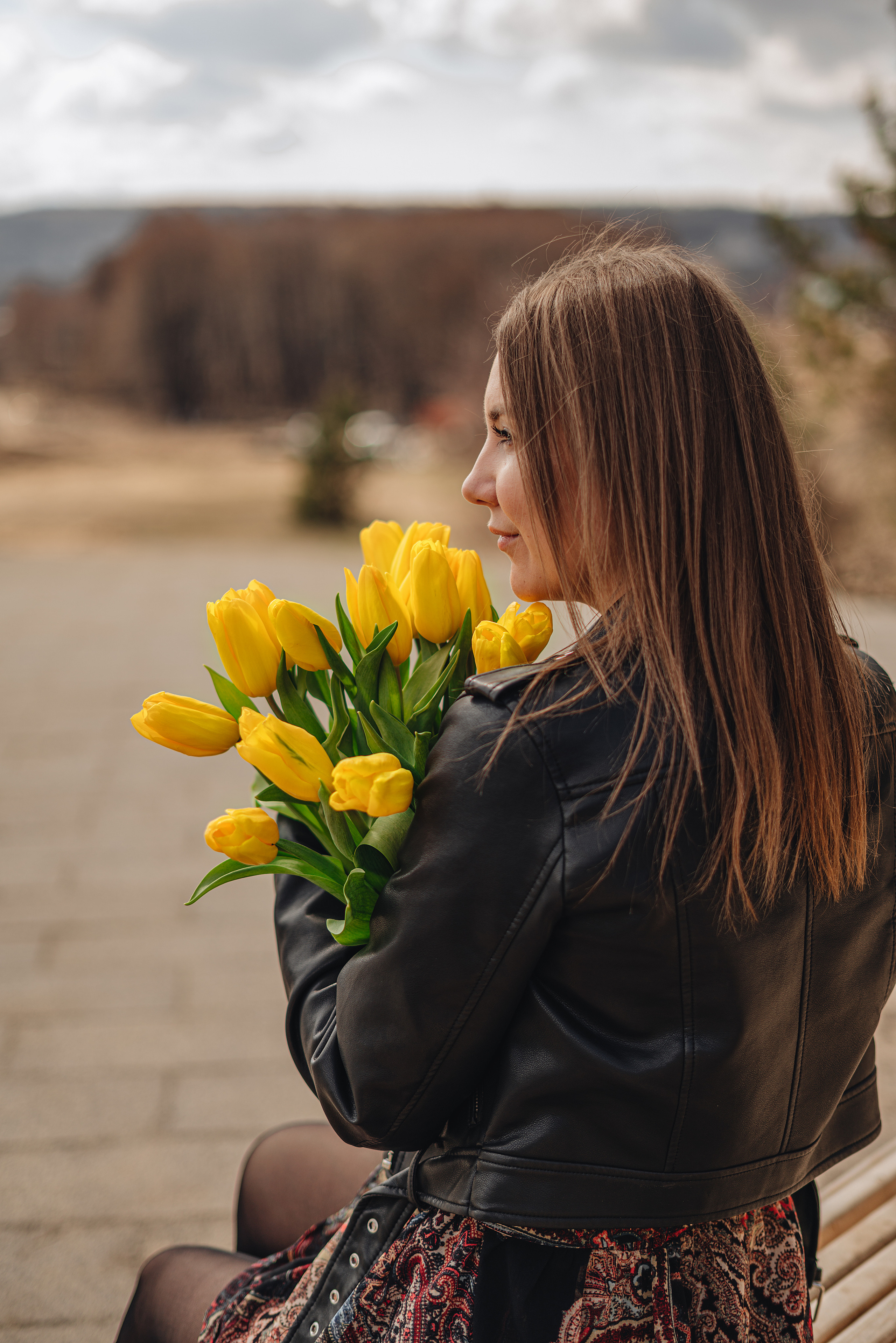 Елена | Съемка с тюльпанами. Фотограф Карина Шмулёва. Воронеж и область