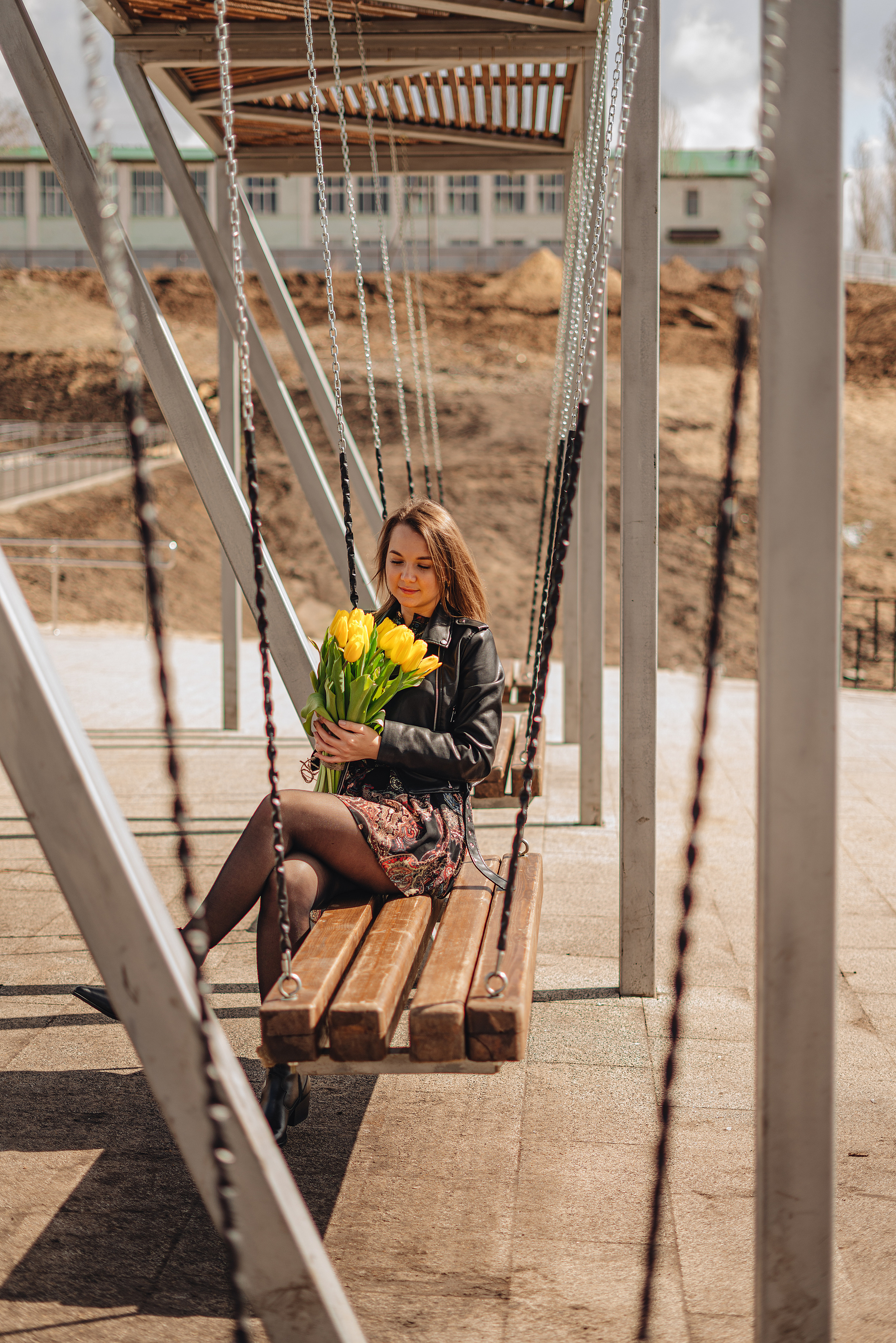 Елена | Съемка с тюльпанами. Фотограф Карина Шмулёва. Воронеж и область