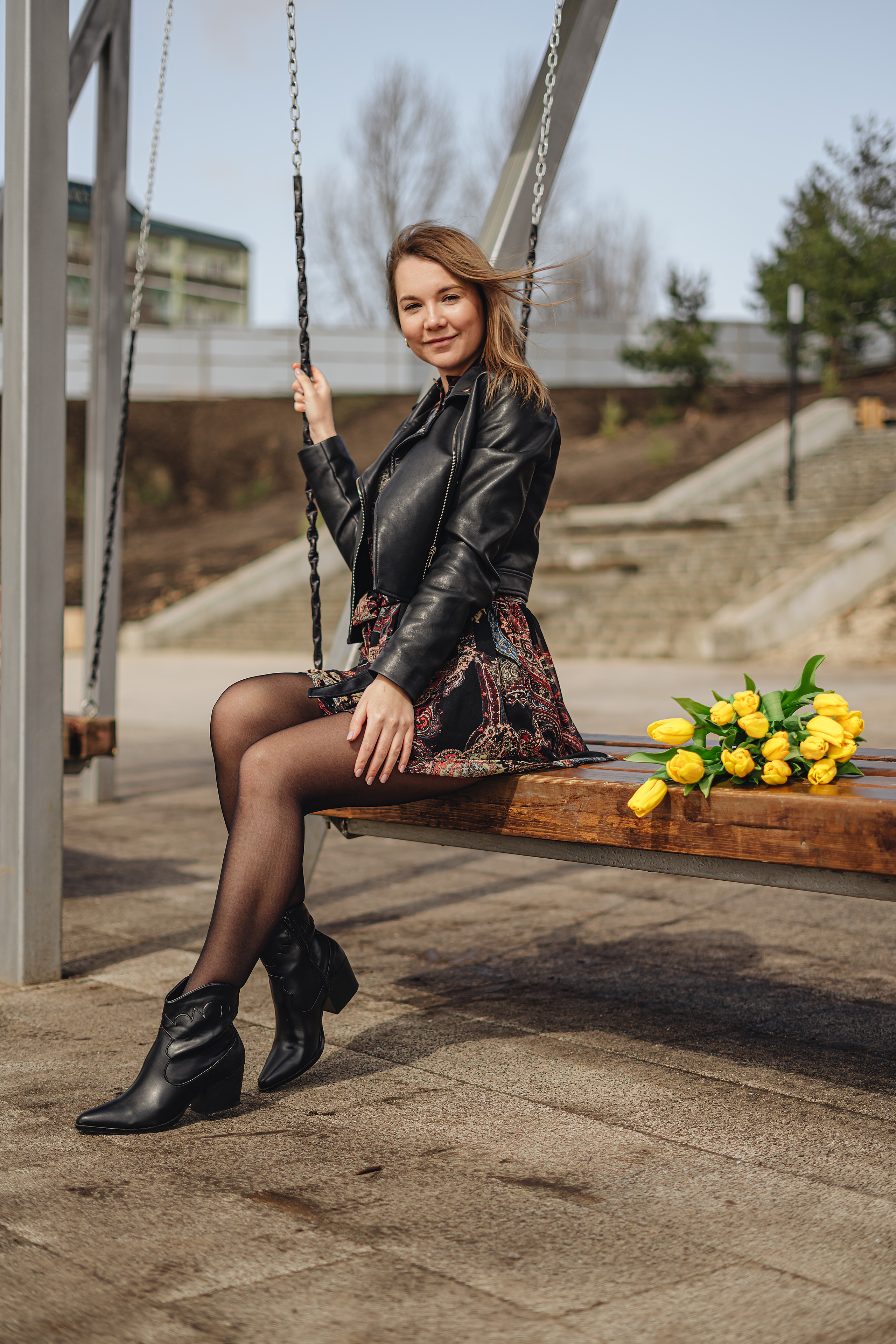 Елена | Съемка с тюльпанами. Фотограф Карина Шмулёва. Воронеж и область