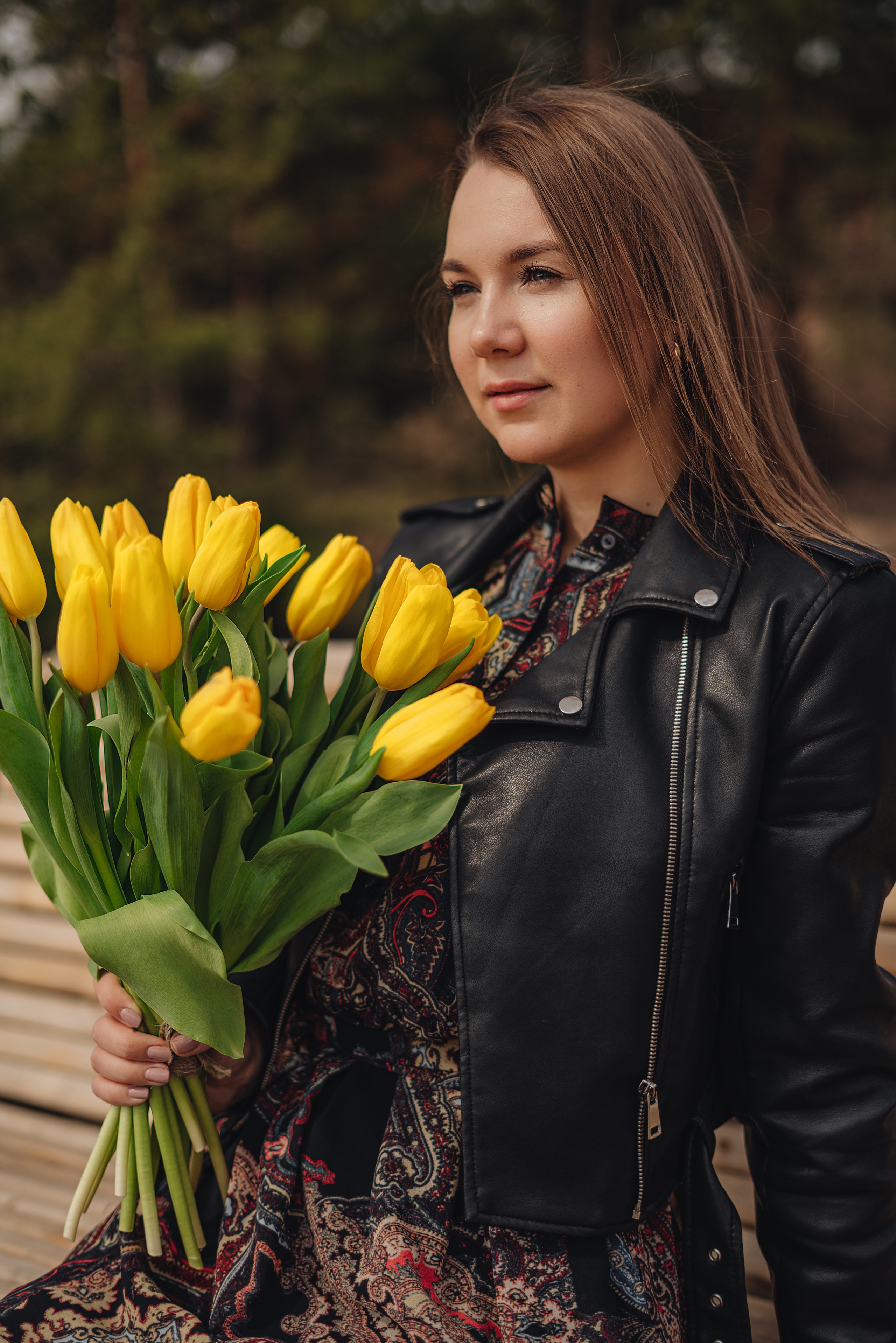 Елена | Съемка с тюльпанами. Фотограф Карина Шмулёва. Воронеж и область
