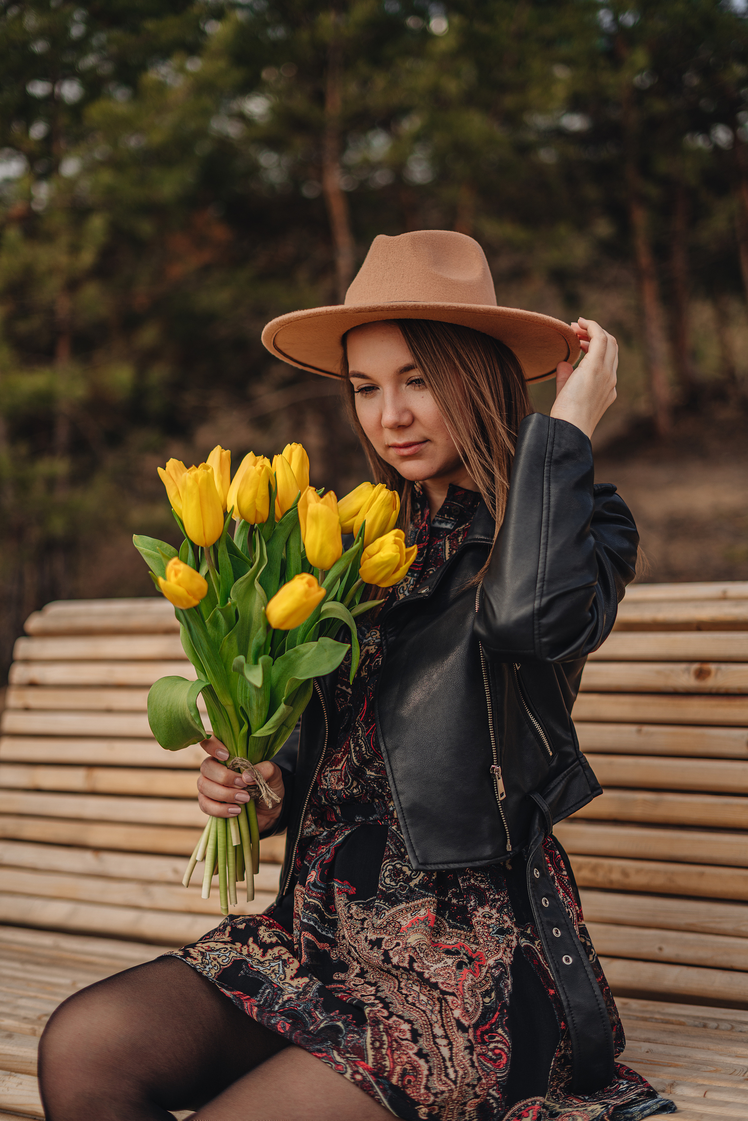 Елена | Съемка с тюльпанами. Фотограф Карина Шмулёва. Воронеж и область