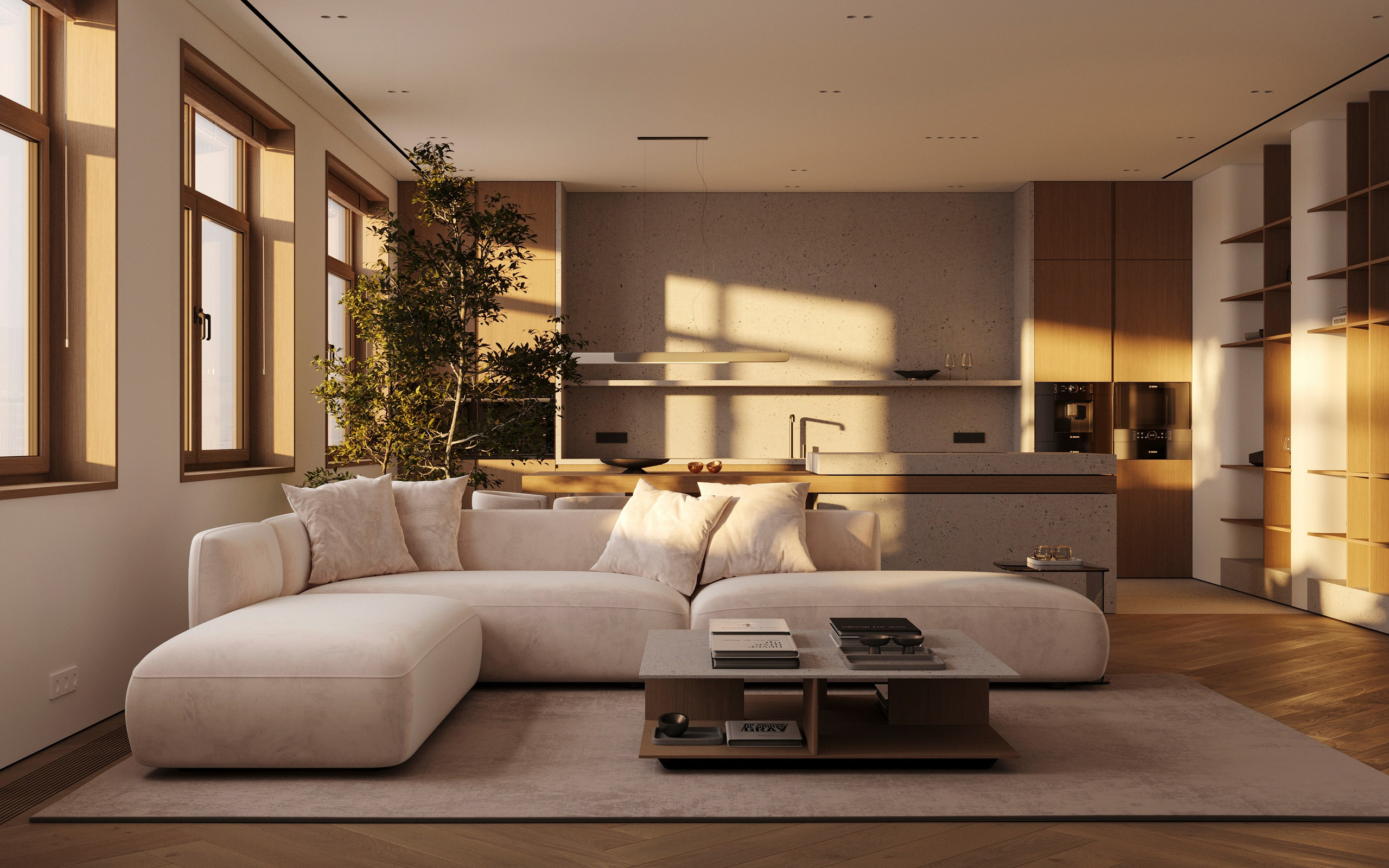 URBAN RETREAT | DESIGNER ANNE KIREEVA. Interior Visualization by Valerie Stetyukevich