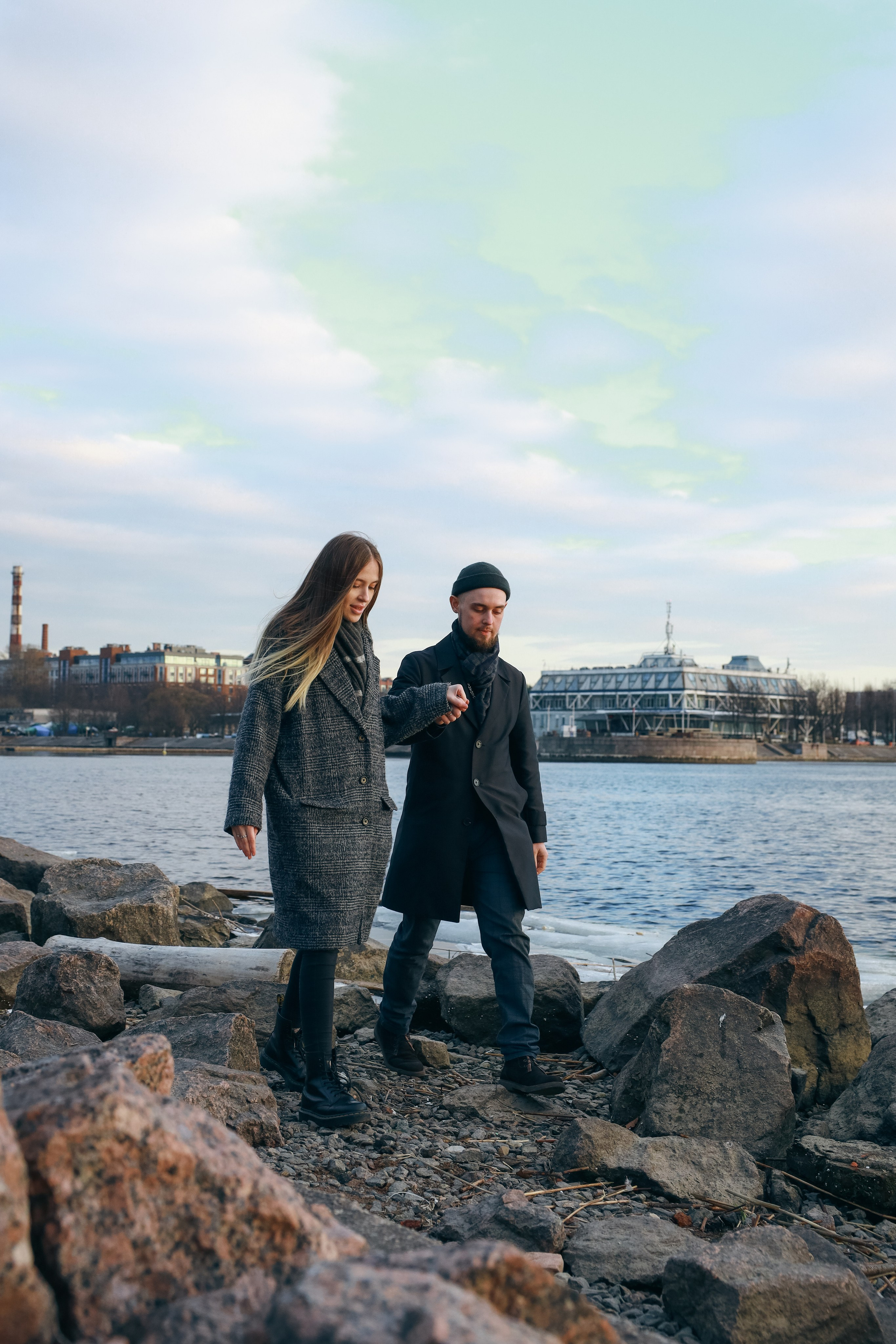 Макс и Марго. Фотопрогулка на закате у Финского залива. Портретный фотограф Панферова Регина г. Санкт-Петербург, г. Казань