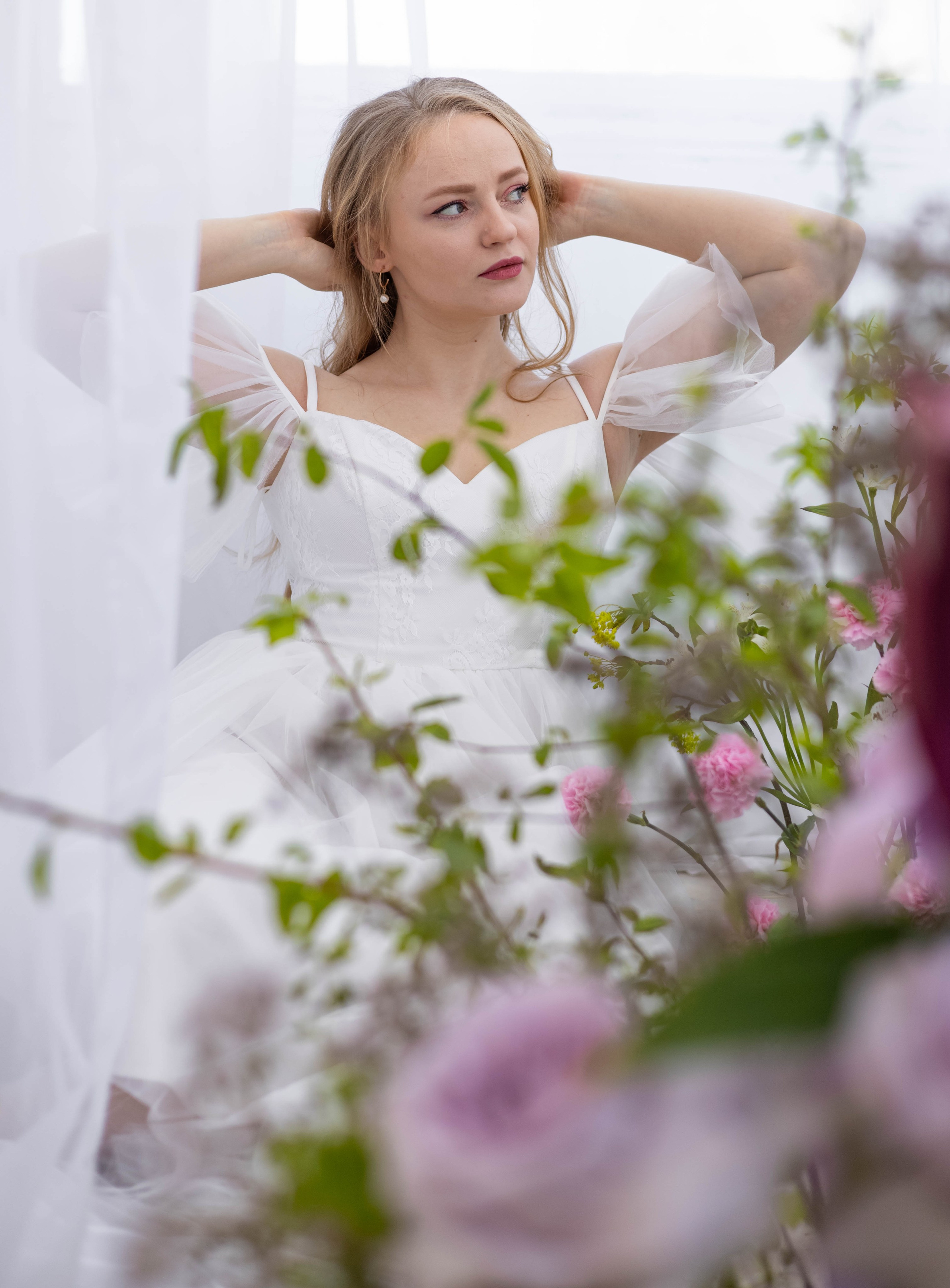 Елена. Escalier floral. Портретный фотограф Панферова Регина г. Санкт-Петербург, г. Казань