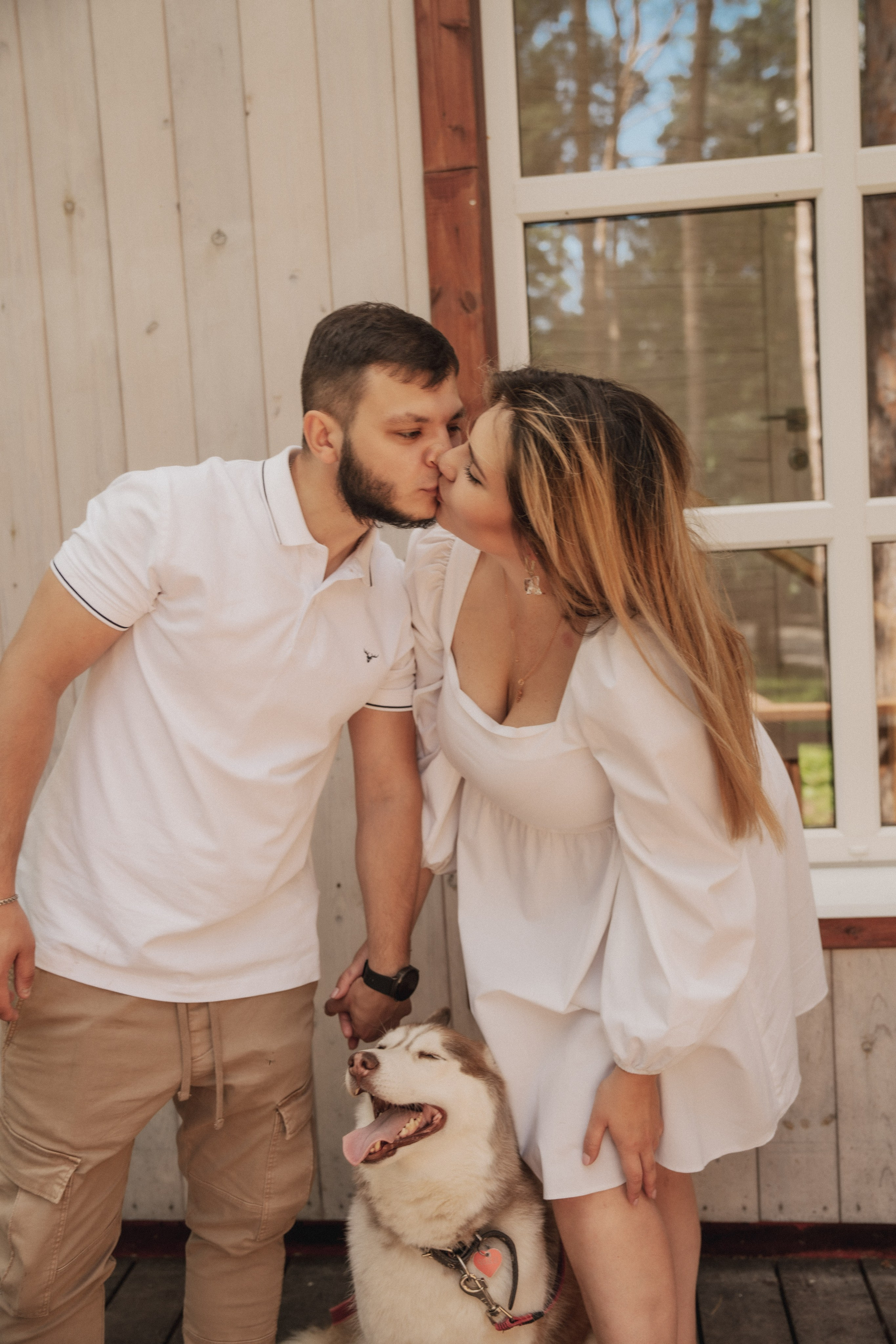 Дарья ♡ Максим ✧ Чоки — История любви, когда в семье есть хаски. Свадебный и портретный фотограф в Москве, Светлана Янковая