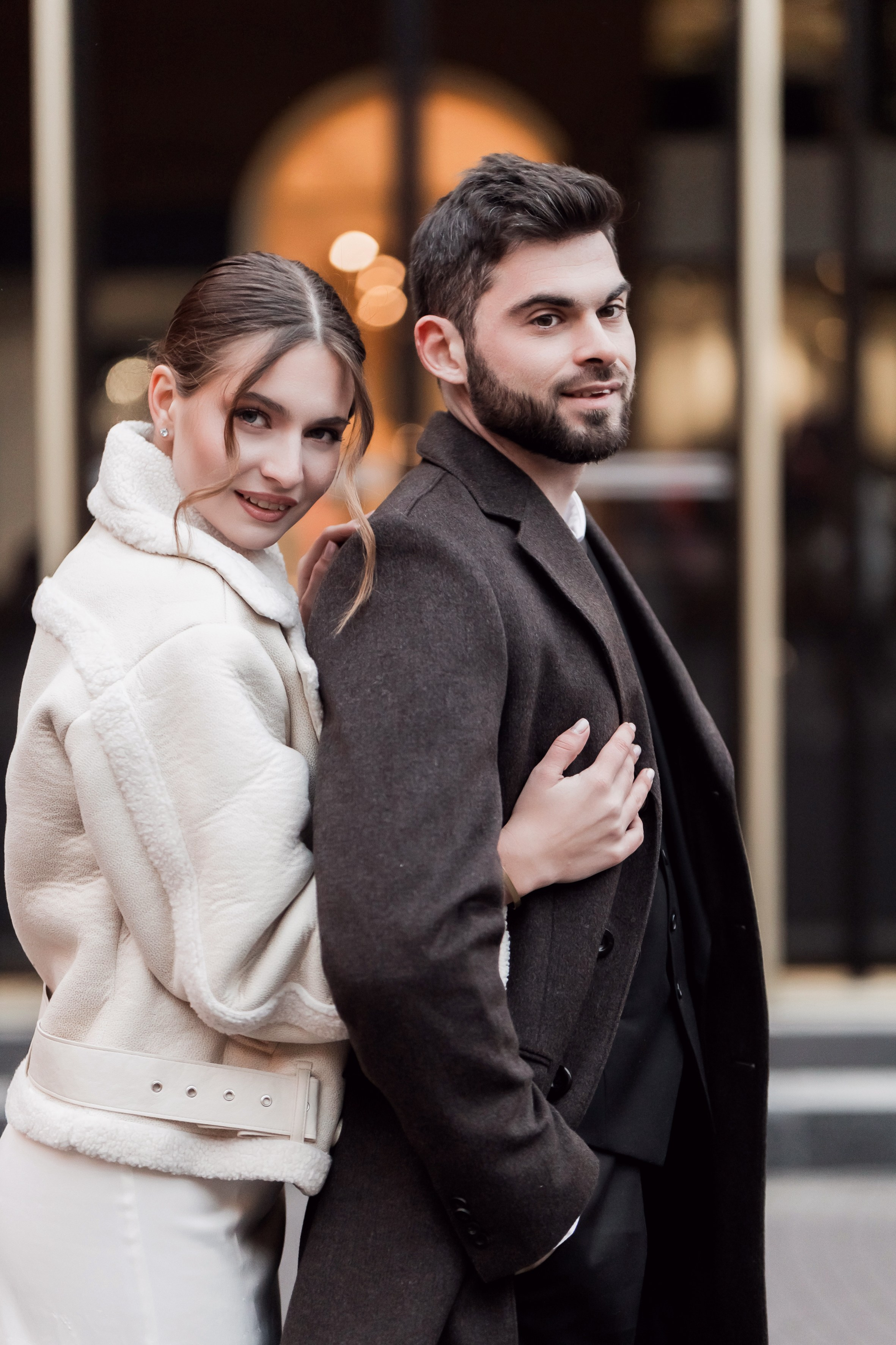 Свадебная фотосессия перед росписью в ЗАГСе. Студийная съемка жениха и невесты. Анастасия Чиркова, Фотограф Москва