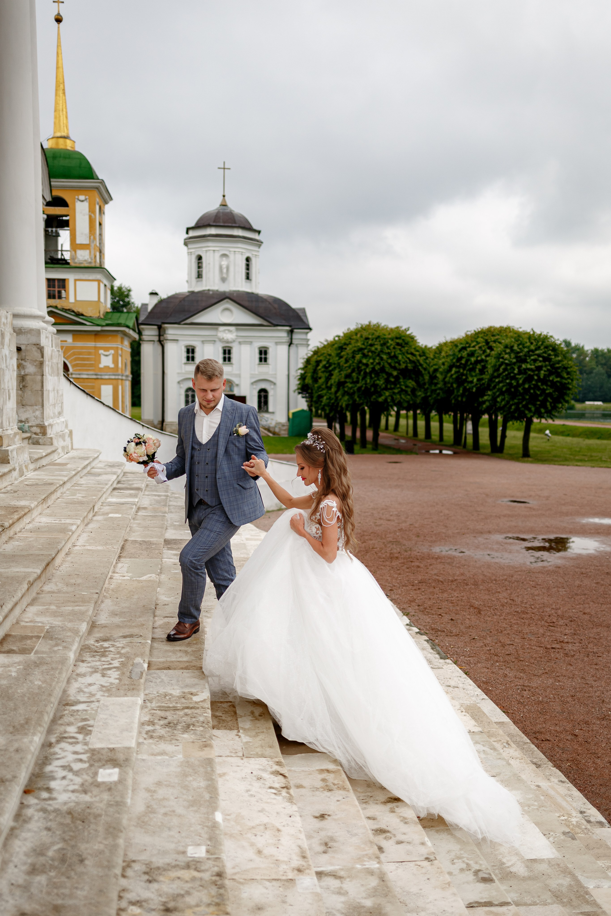 Свадебная фотосессия в усадьбе Кусково