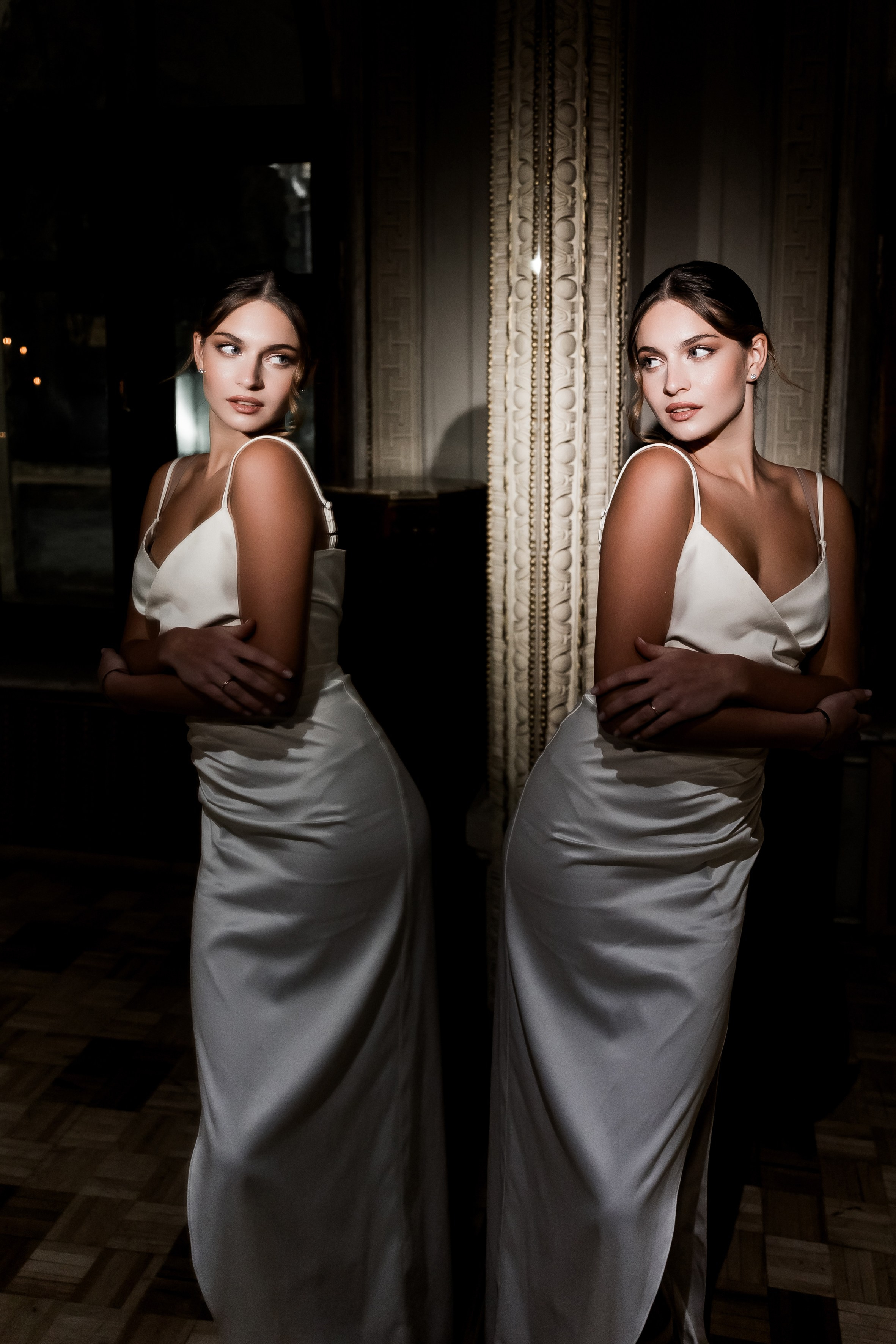 Свадебная фотосессия перед росписью в ЗАГСе. Студийная съемка жениха и невесты. Анастасия Чиркова, Фотограф Москва