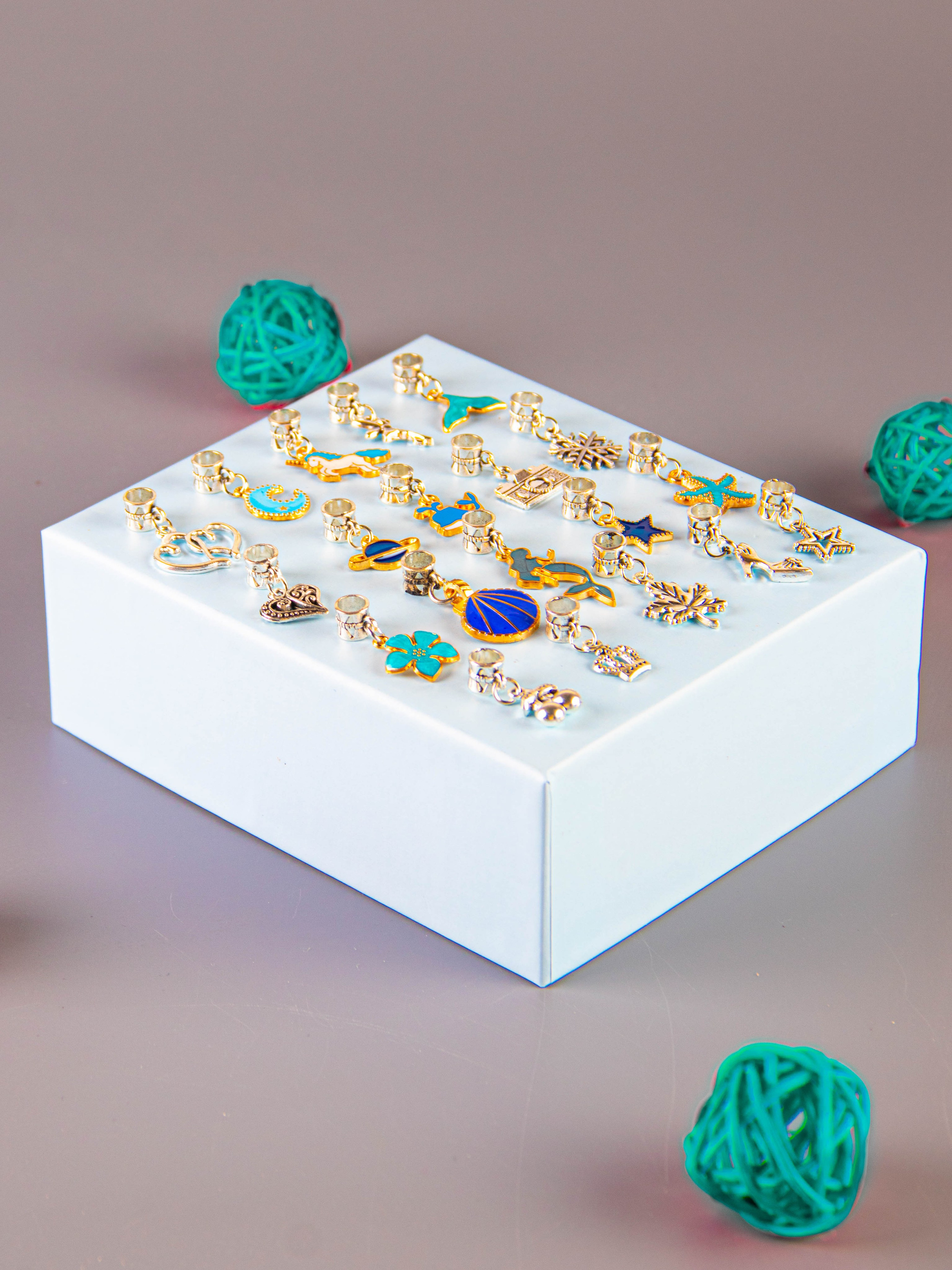 Набор по созданию браслетов (голубой). «Матрица»