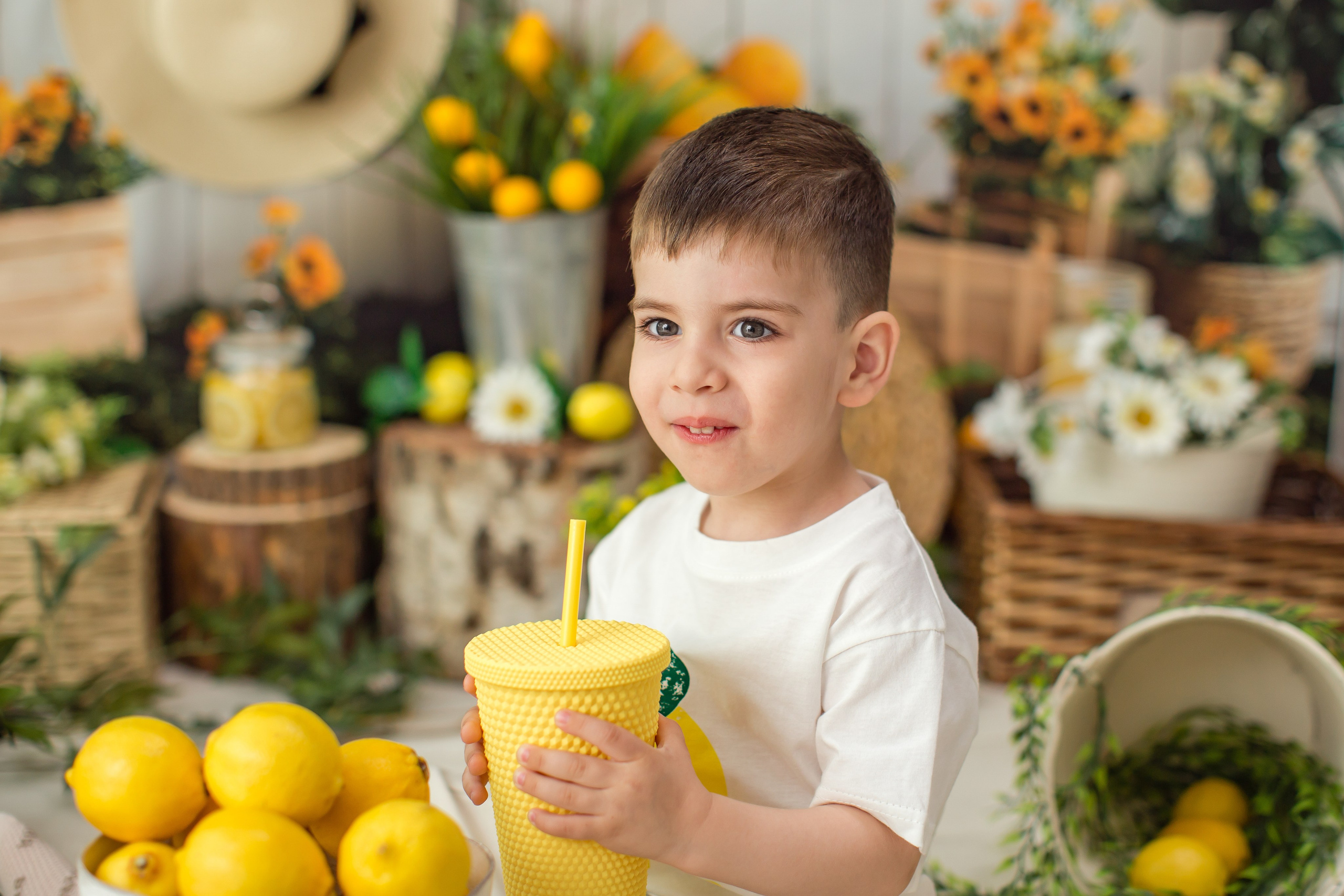 Фотодень «Лимончики» от 6 месяцев до 4 лет» 5.07.26 запись идёт. Детский семейный фотограф на первый годик город Новосибирск Дымова Светлана пакеты всё включено 1-3 года