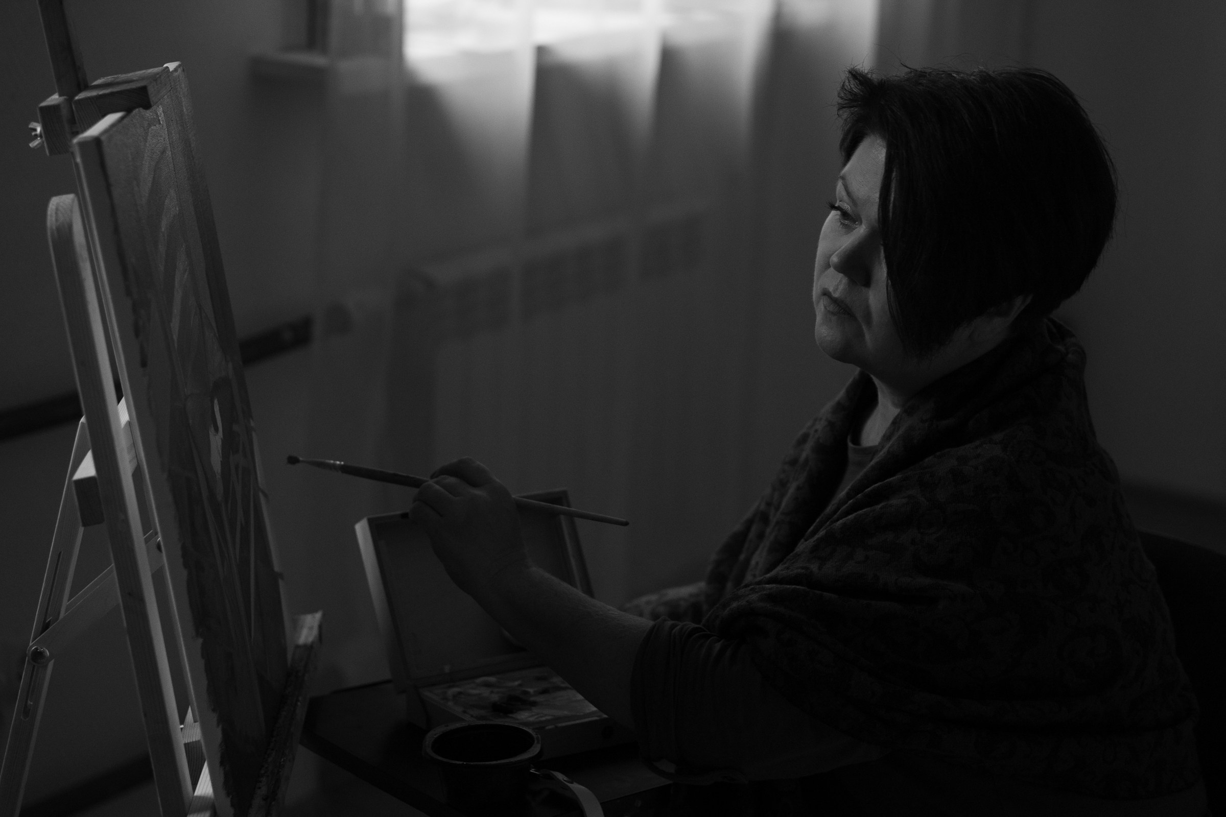 В мастерской художника. Фотограф Катя Стрельцова