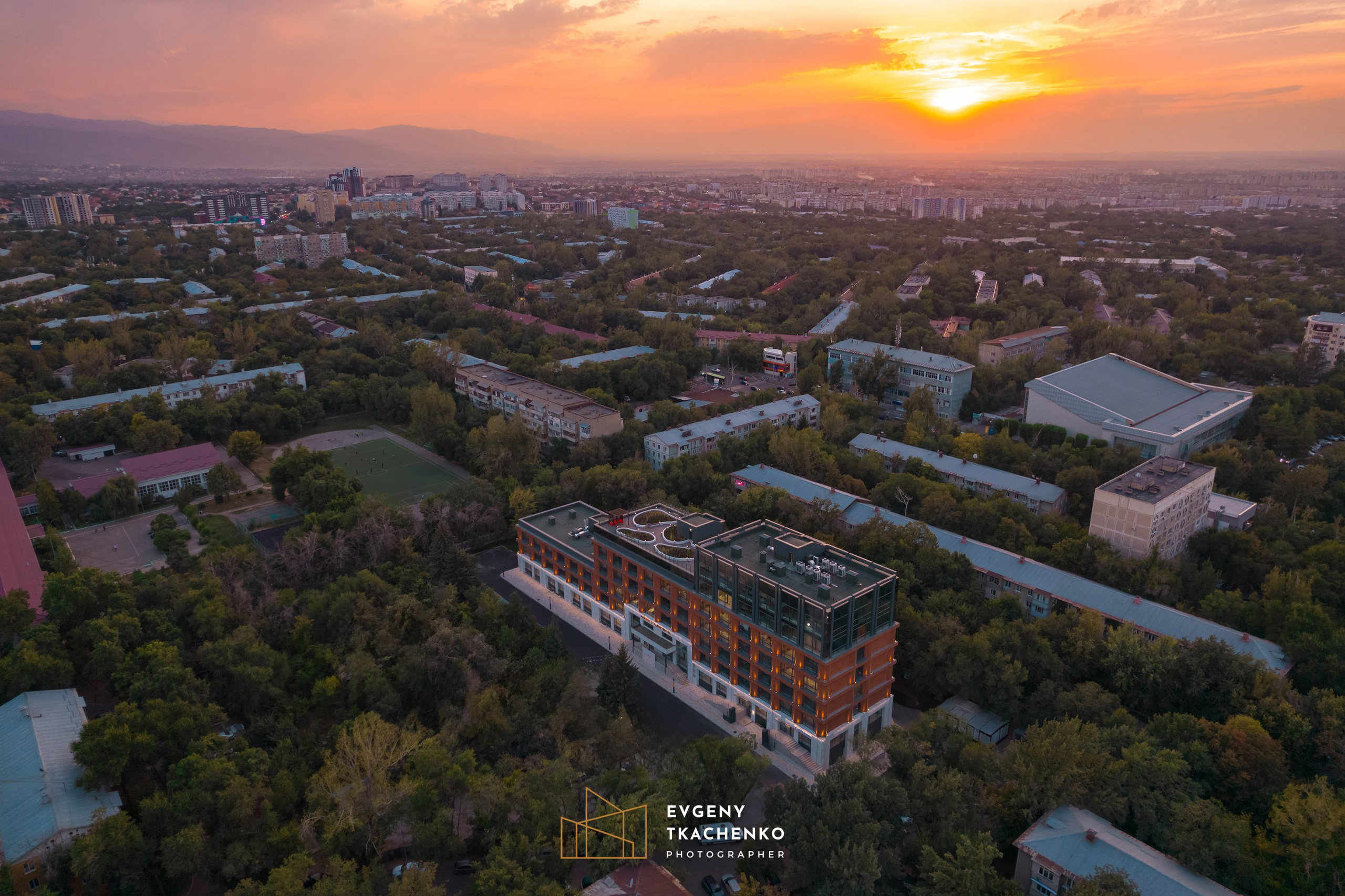 Общежитие университета NarXoz в Алматы. Архитектурный и интерьерный фотограф в Казахстане