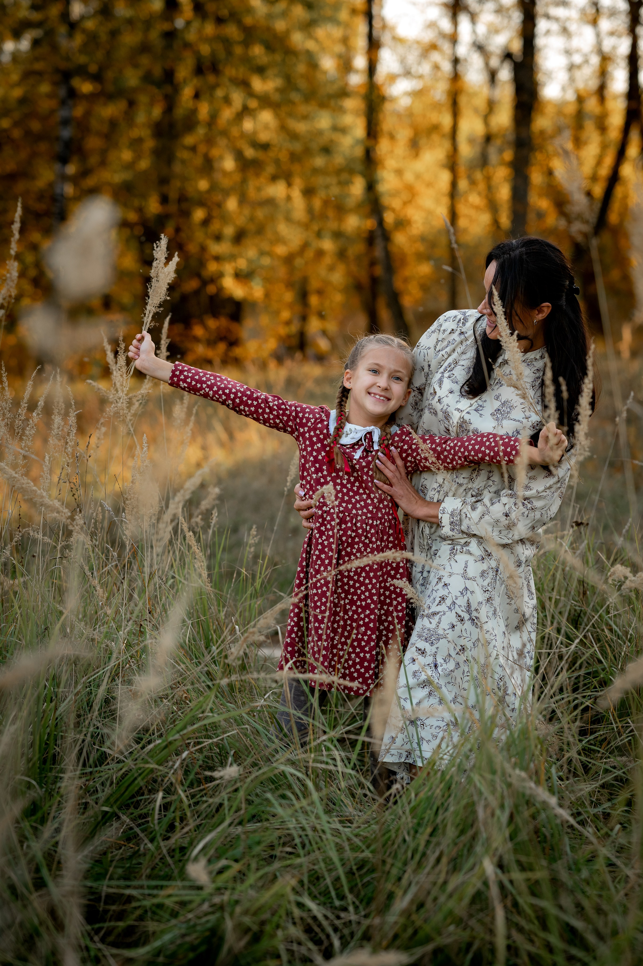 Самая красивая прогулка мамы и дочки. Фотограф новорождённых, семейный, школьный в городе Калуге Евгения