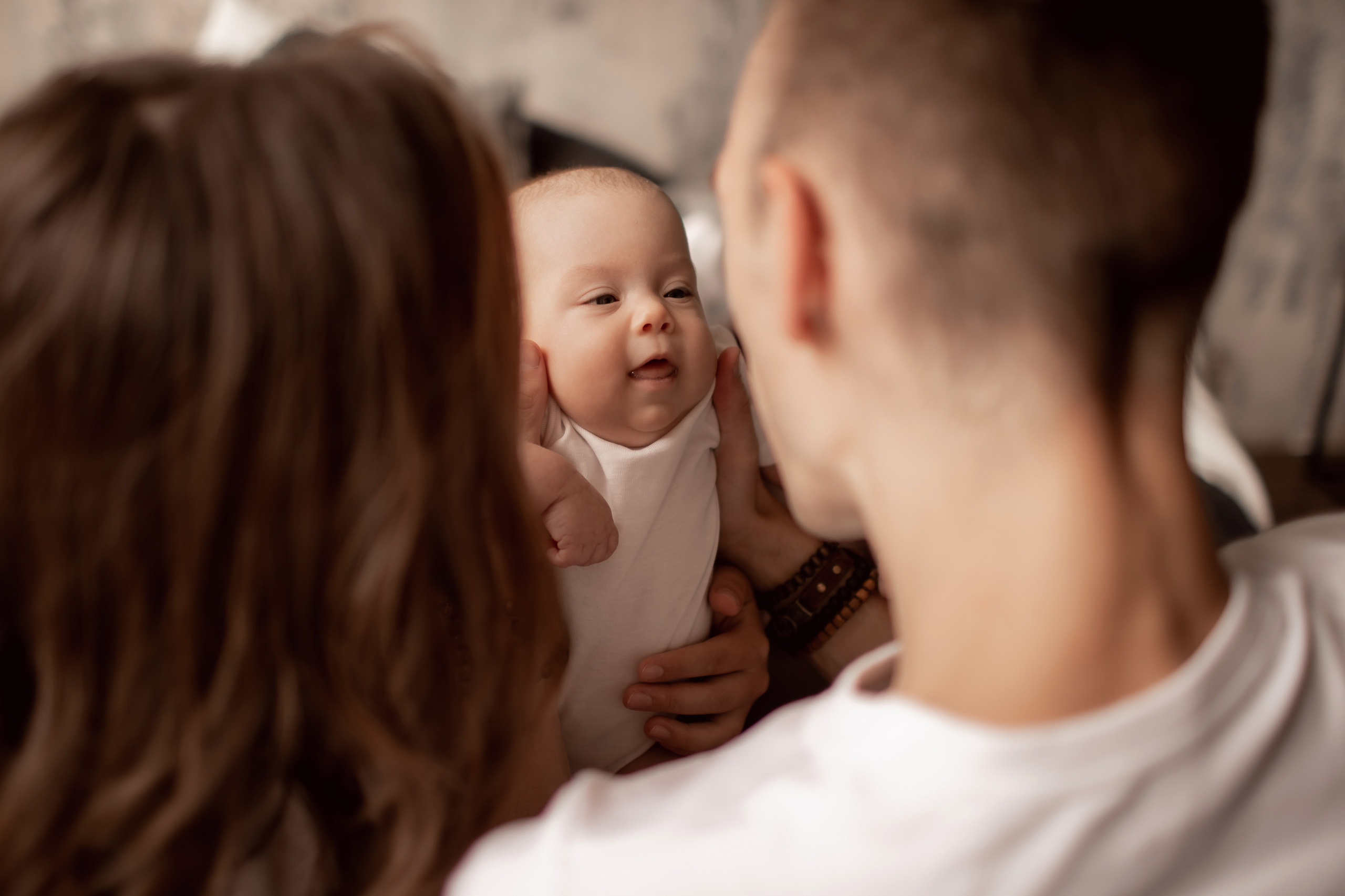 Валерия и Геннадий с крошкой. Семейный фотограф в Москве