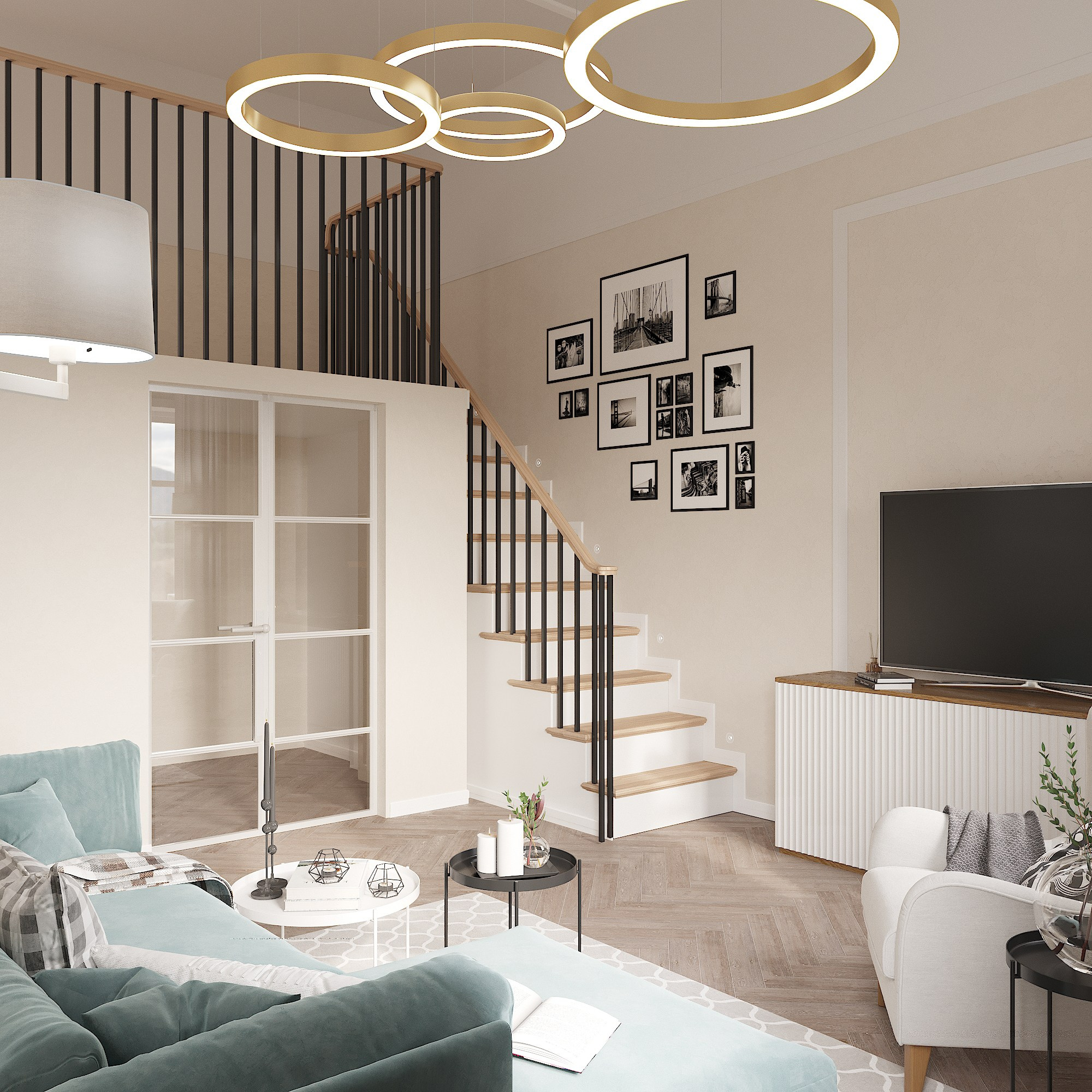 Пентхаус в городе Королев. Архитектура. Интерьер. Корниенко Маргарита