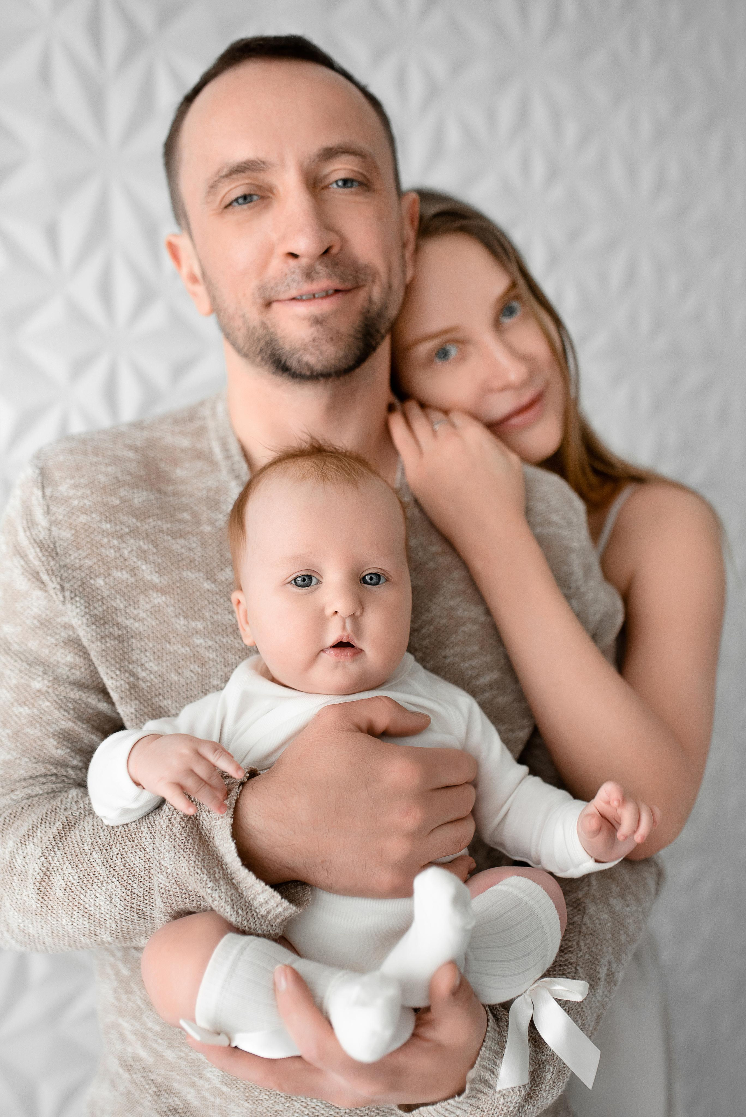 Александра, 3 месяца (домашняя фотосессия в стиле Lifestyle). Фотограф новорожденных в Екатеринбурге Лена Ильина