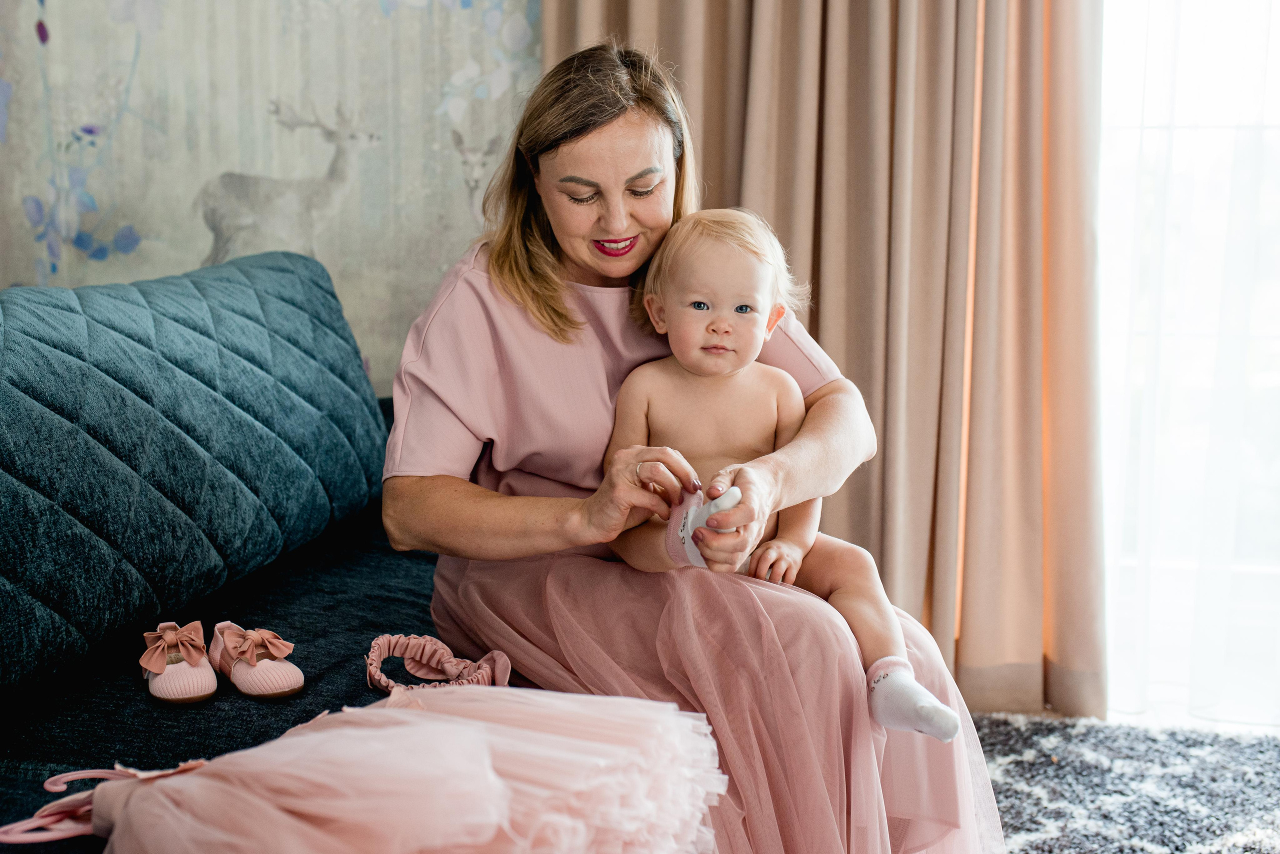 Арина, 1 годик (домашняя фотосессия). Фотограф новорожденных в Екатеринбурге Лена Ильина