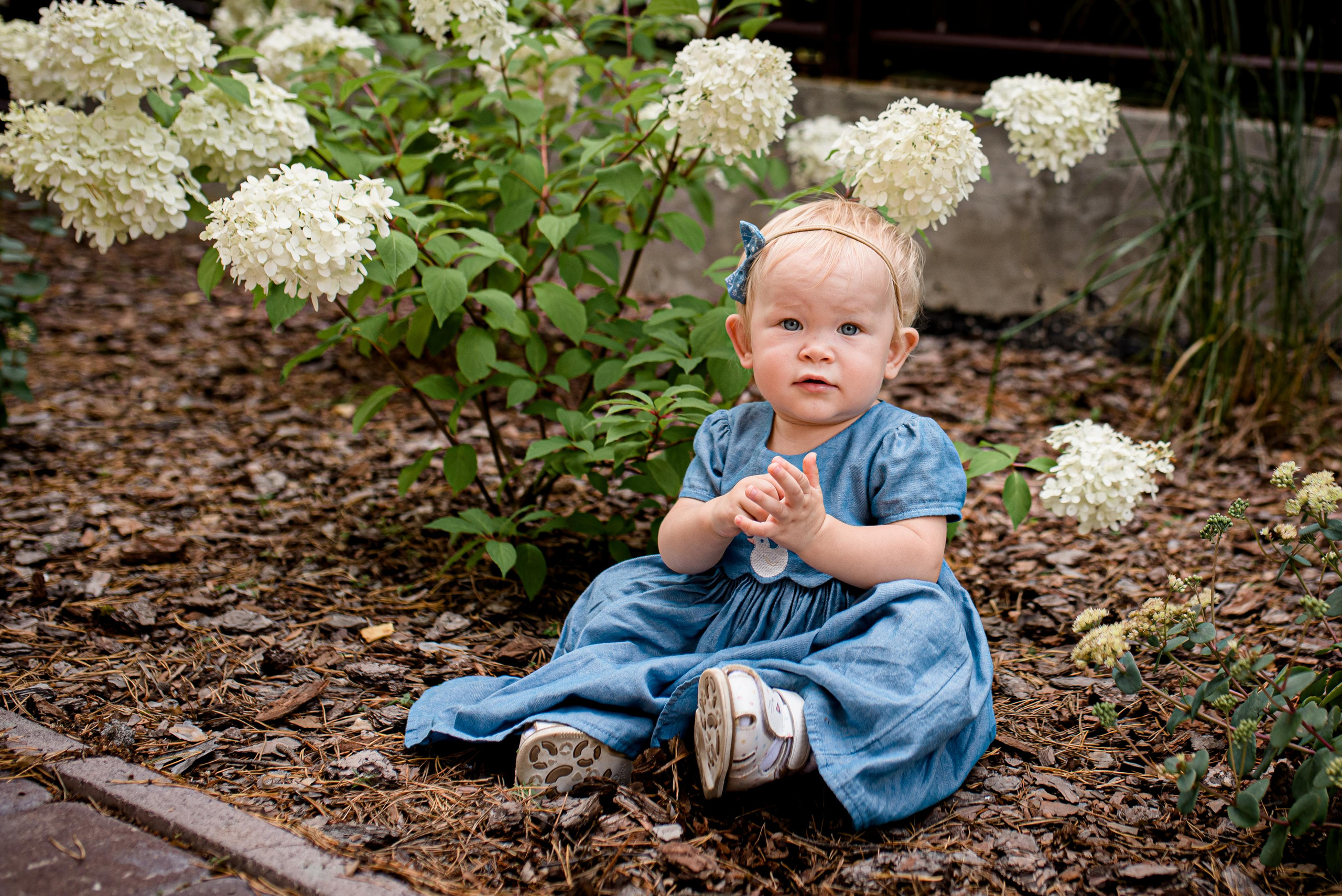Арина, 1 годик (домашняя фотосессия). Фотограф новорожденных в Екатеринбурге Лена Ильина