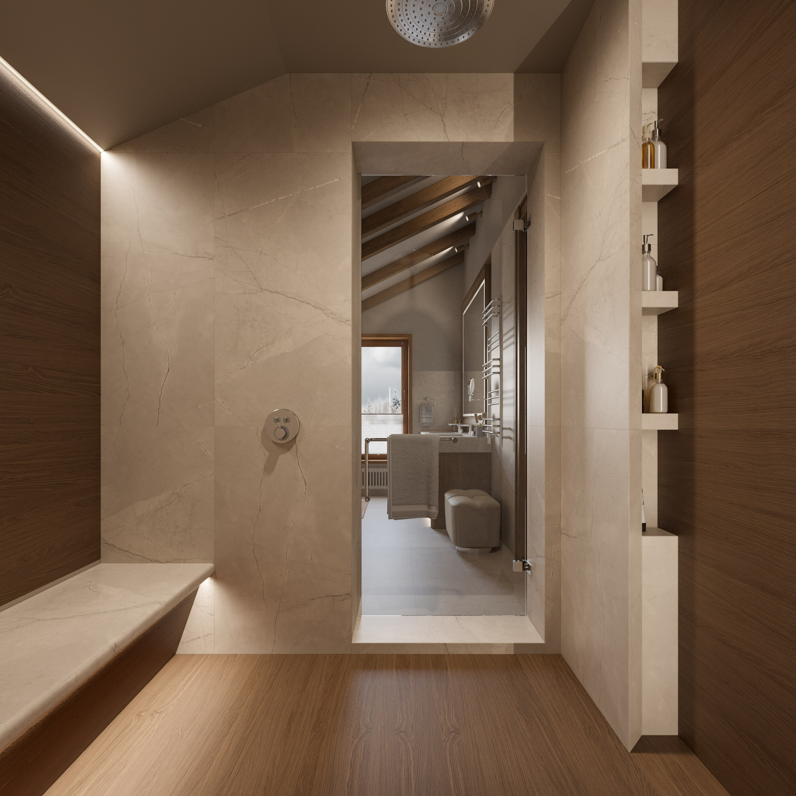 Сруб с Современным Наполнением: 3D Визуализации Интерьера Загородного Дома. Визуализатор интерьера в Москве | Брагин Кирилл