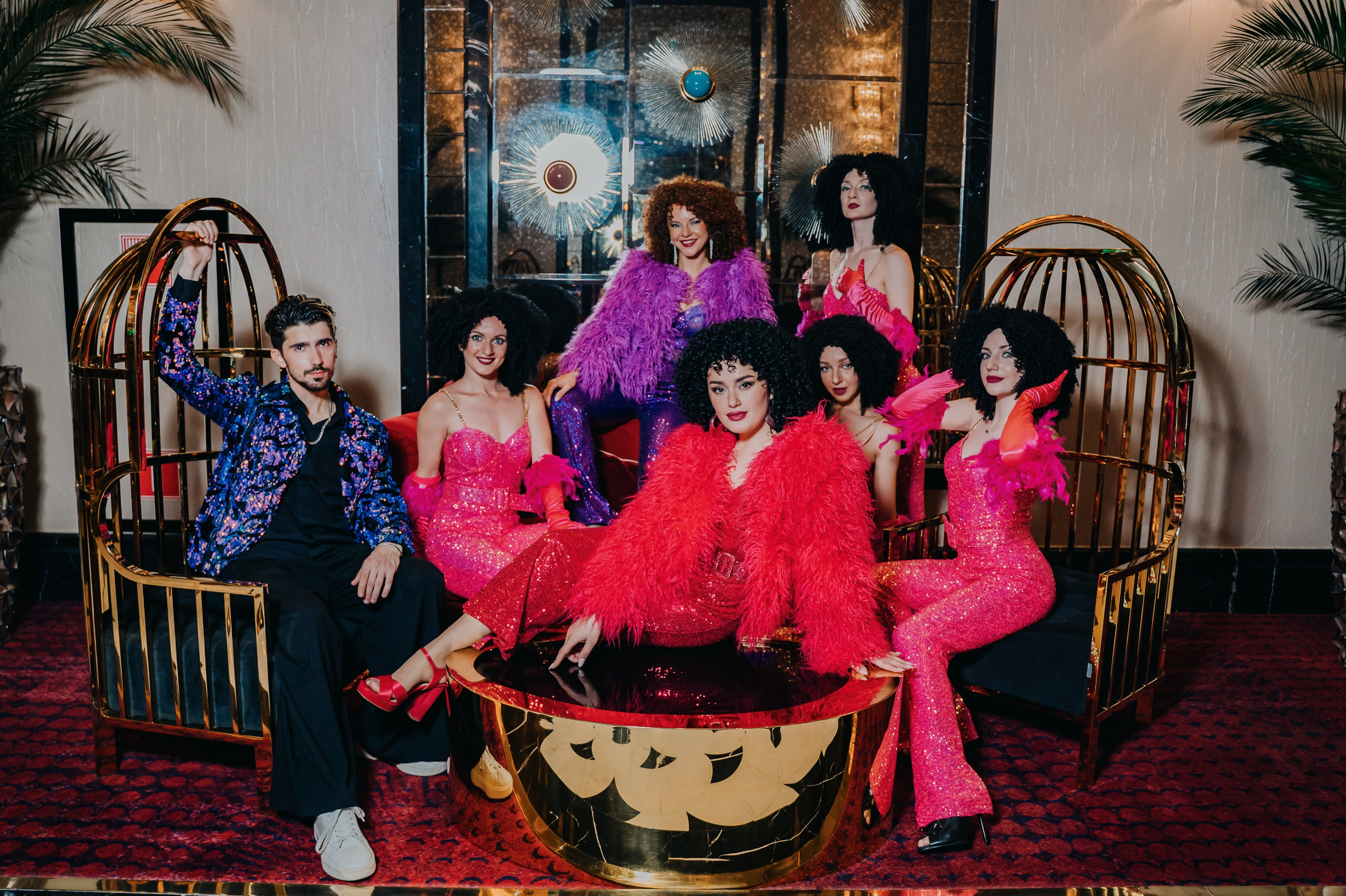 Съемка в Казино танцоров и певцов 