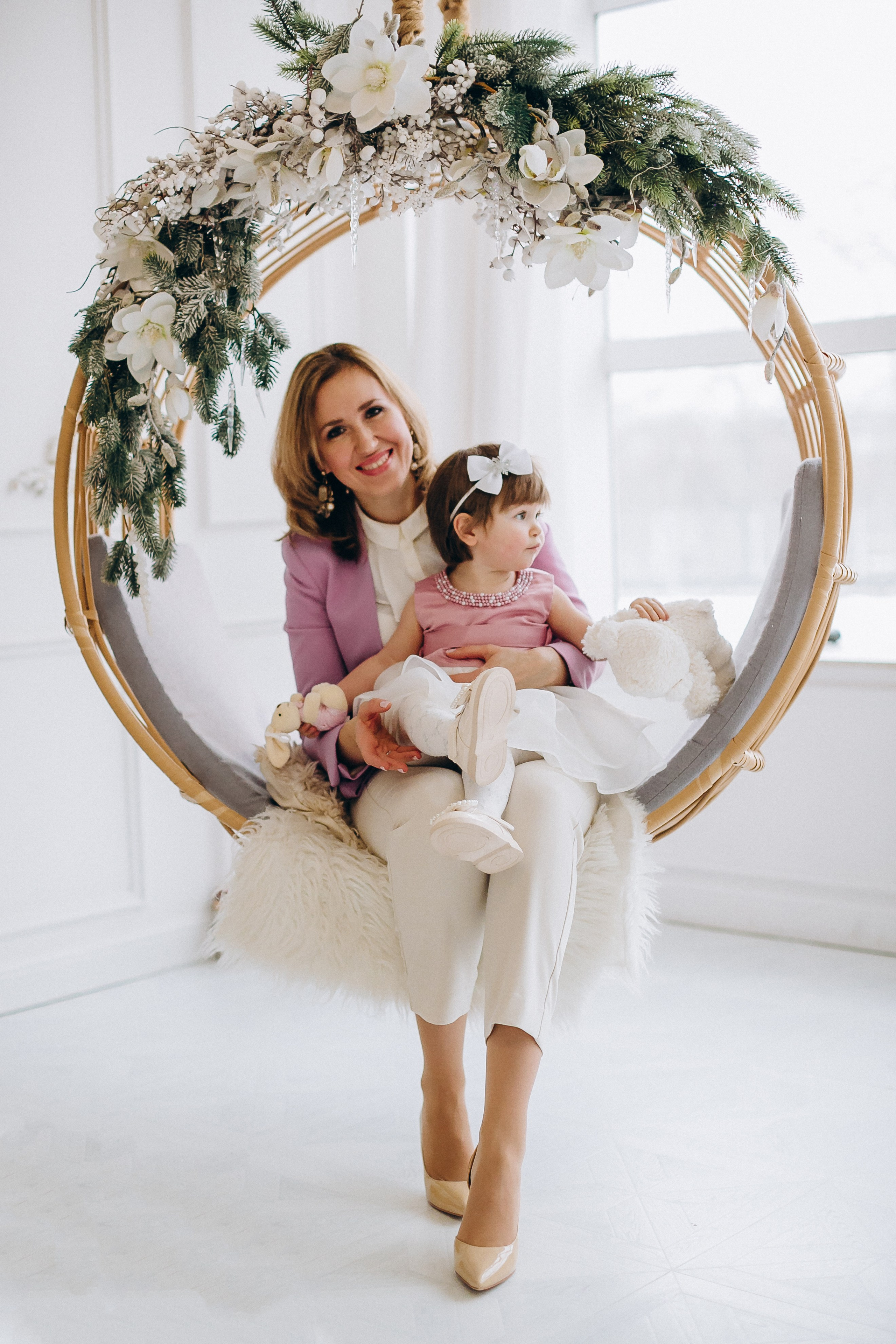 Новогодняя фотосессия в студии. Семейный, детский и школьный фотограф в Москве Рудницкая Анна