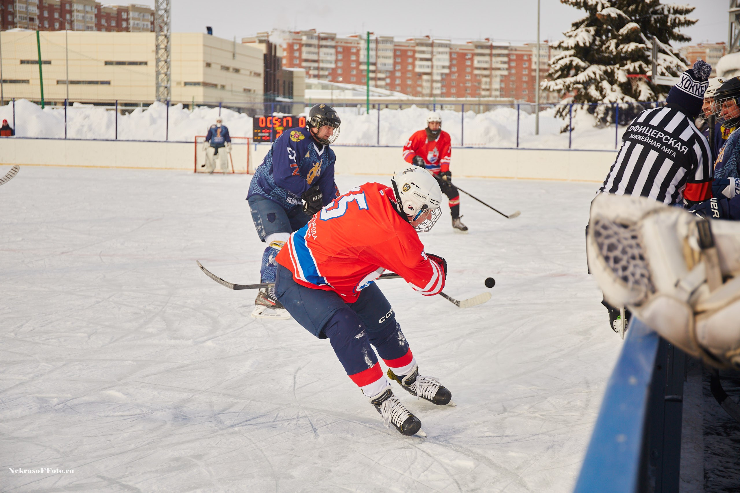Турнир по хоккею «Русская классика» в рамках Офицерской хоккейной лиги. Спортивный фотограф Некрасов Денис