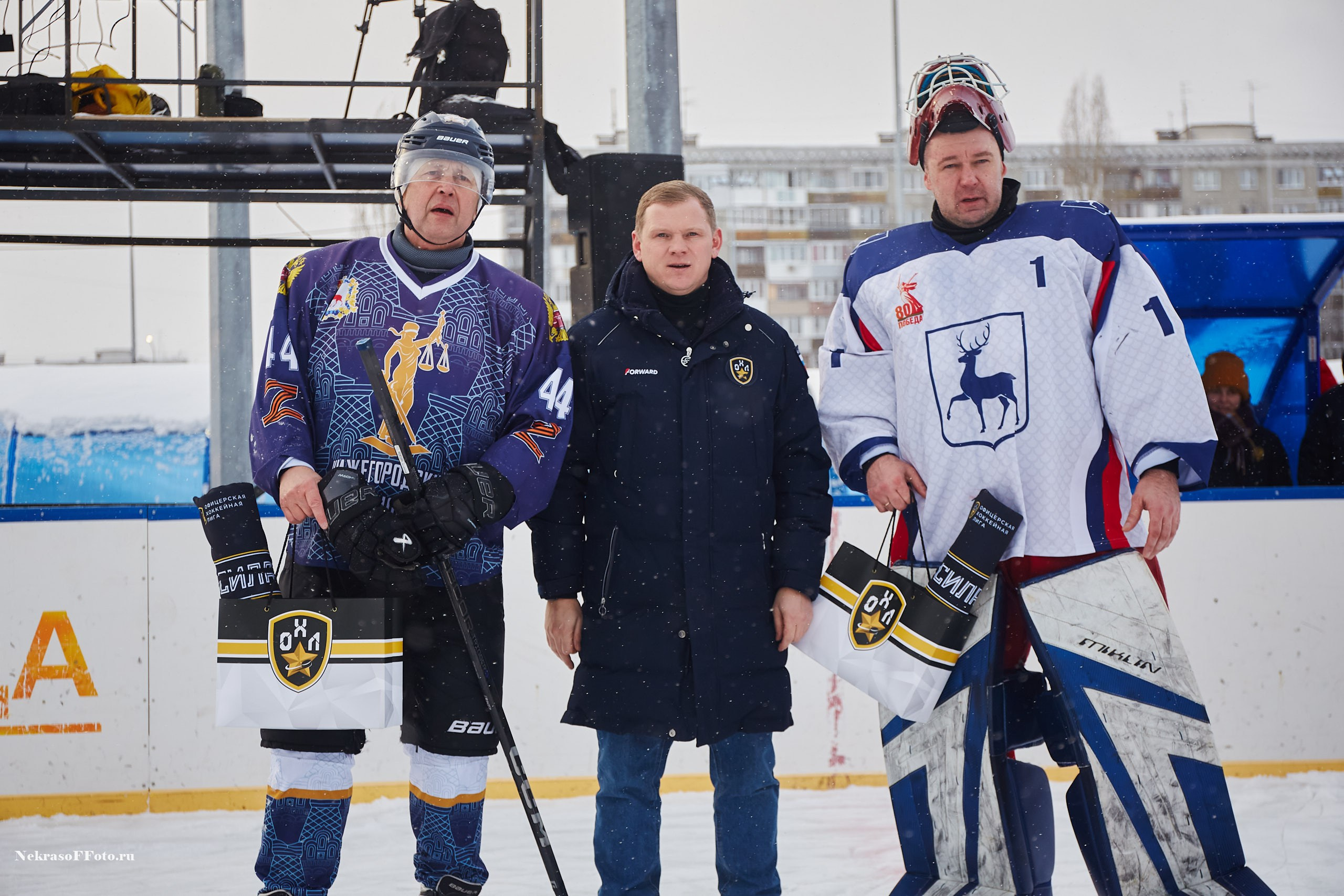 Турнир по хоккею «Русская классика» в рамках Офицерской хоккейной лиги. Спортивный фотограф Некрасов Денис