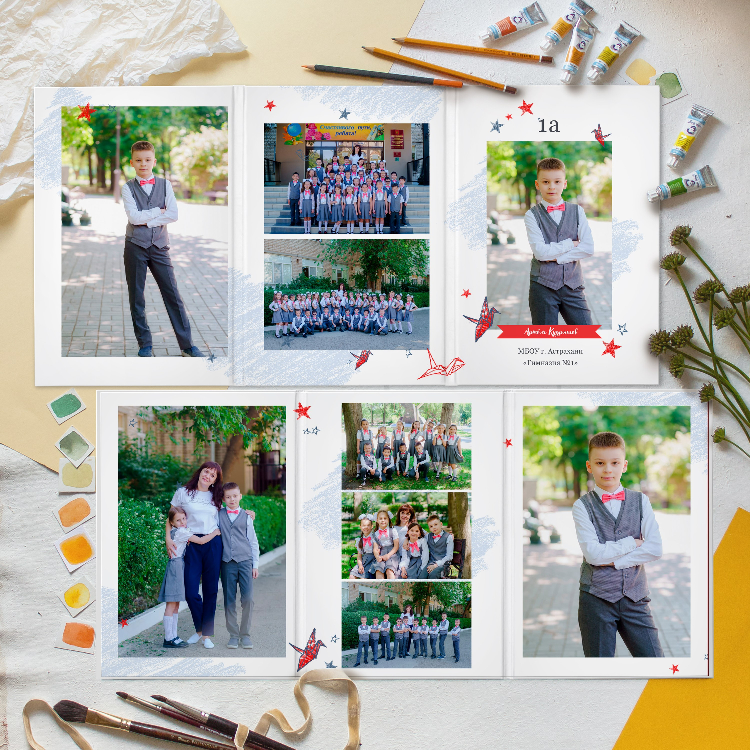 Красные журавлики альбом и трюмо. Дизайнер fotokniga_ast