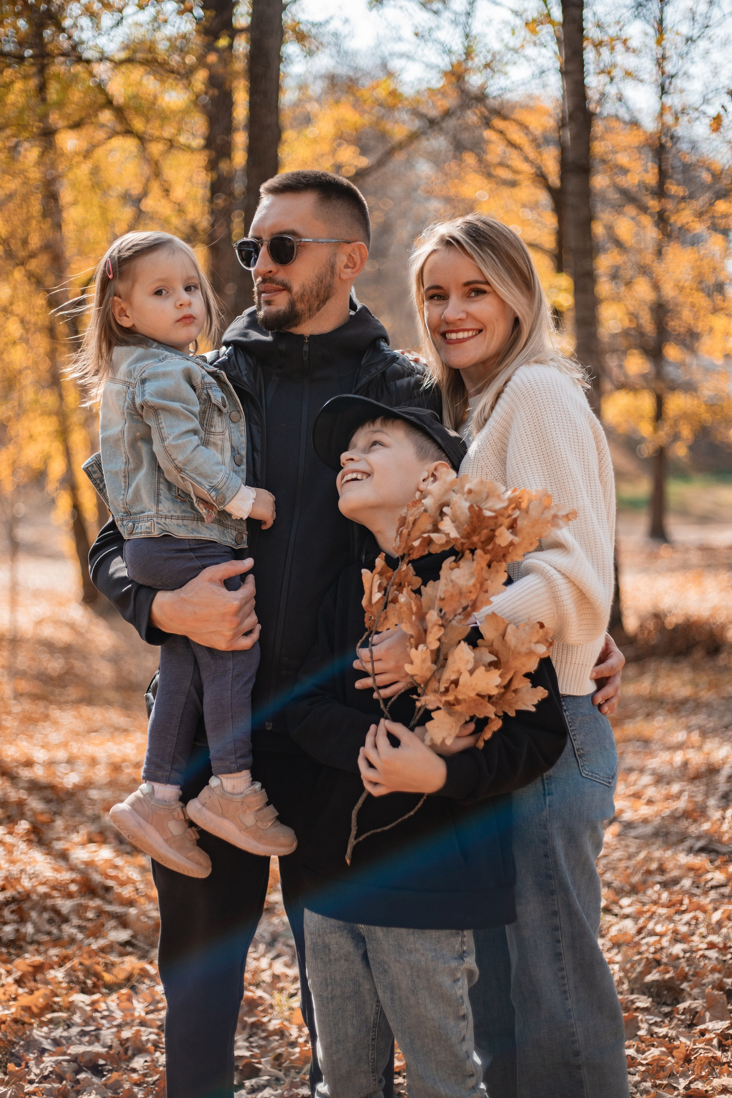 Денис, Мария, Семен и Алиса. Регина Мингалимова, семейный и свадебный фотограф в Казани