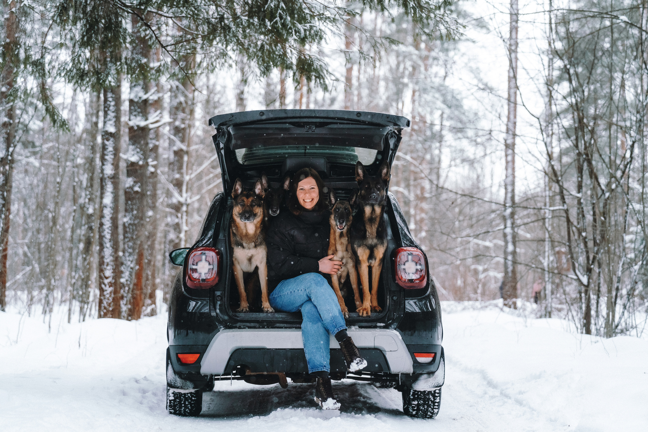 Оля, Делфи, Жара, Вита и Гранд. Фотограф анималист Осипчикова Мария