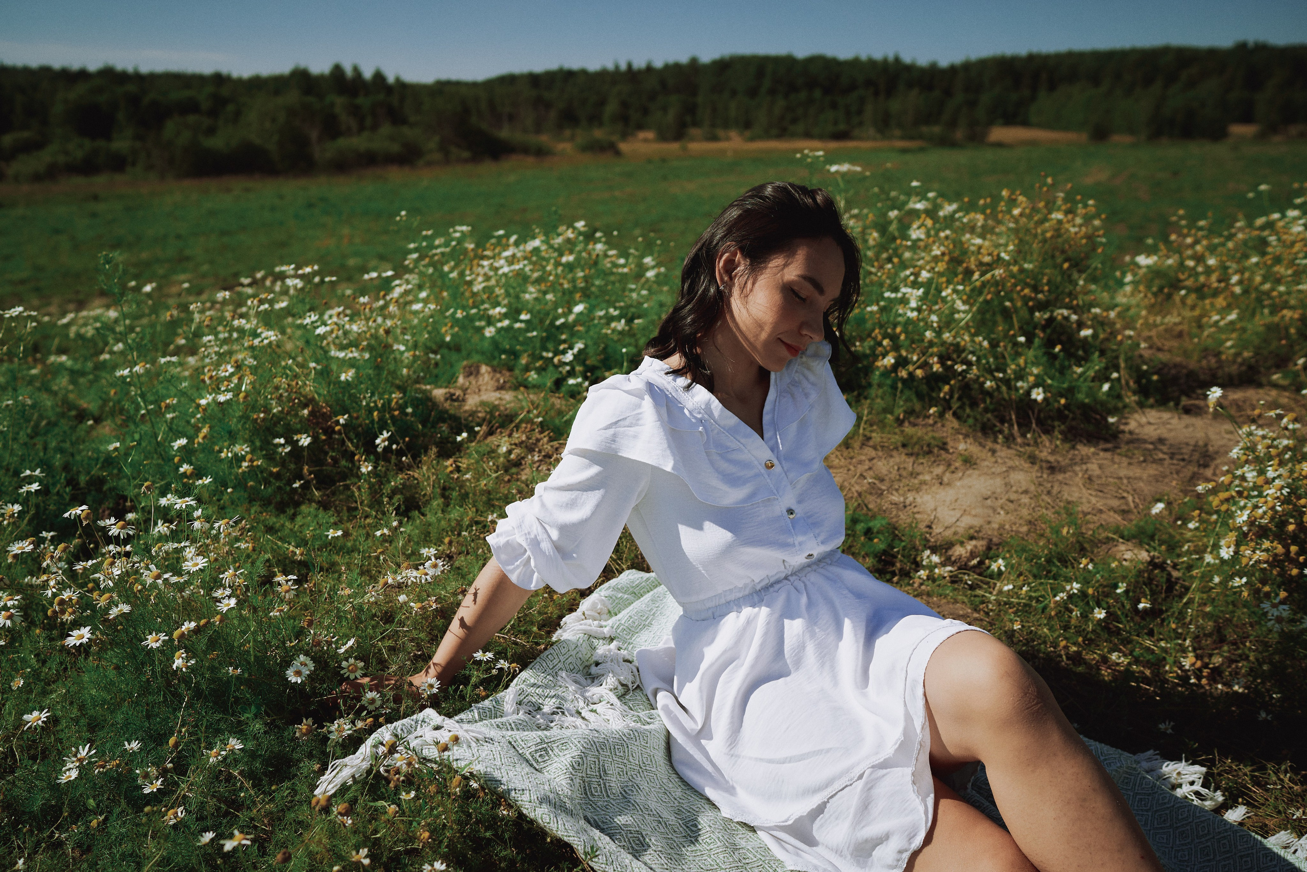 Поле с ромашками. Фотограф в Санкт-Петербурге | Аня Маленчук