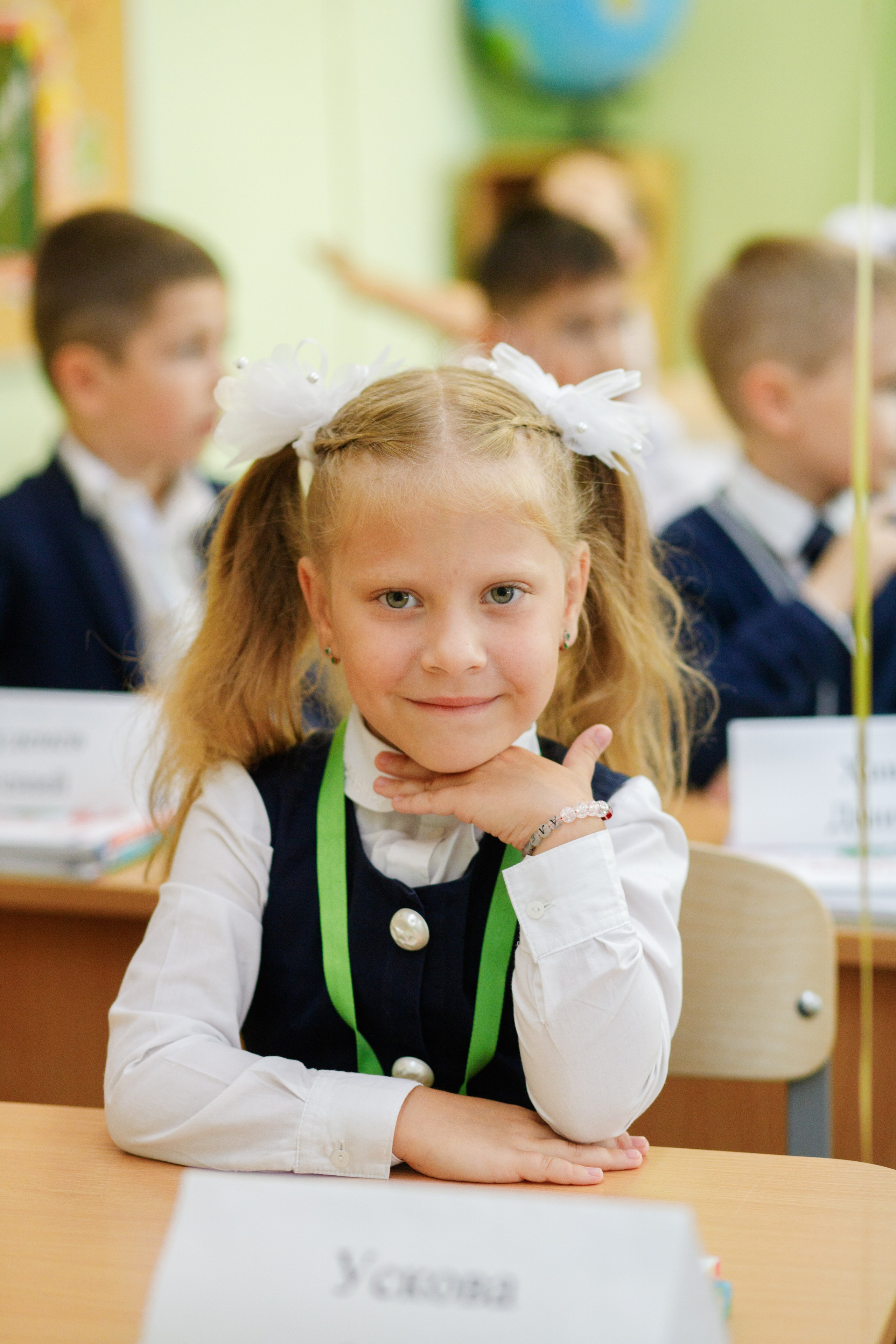 Репортажная съемка первого сентября для первоклассников. Семейный и школьный фотограф в Москве Анна Ткач